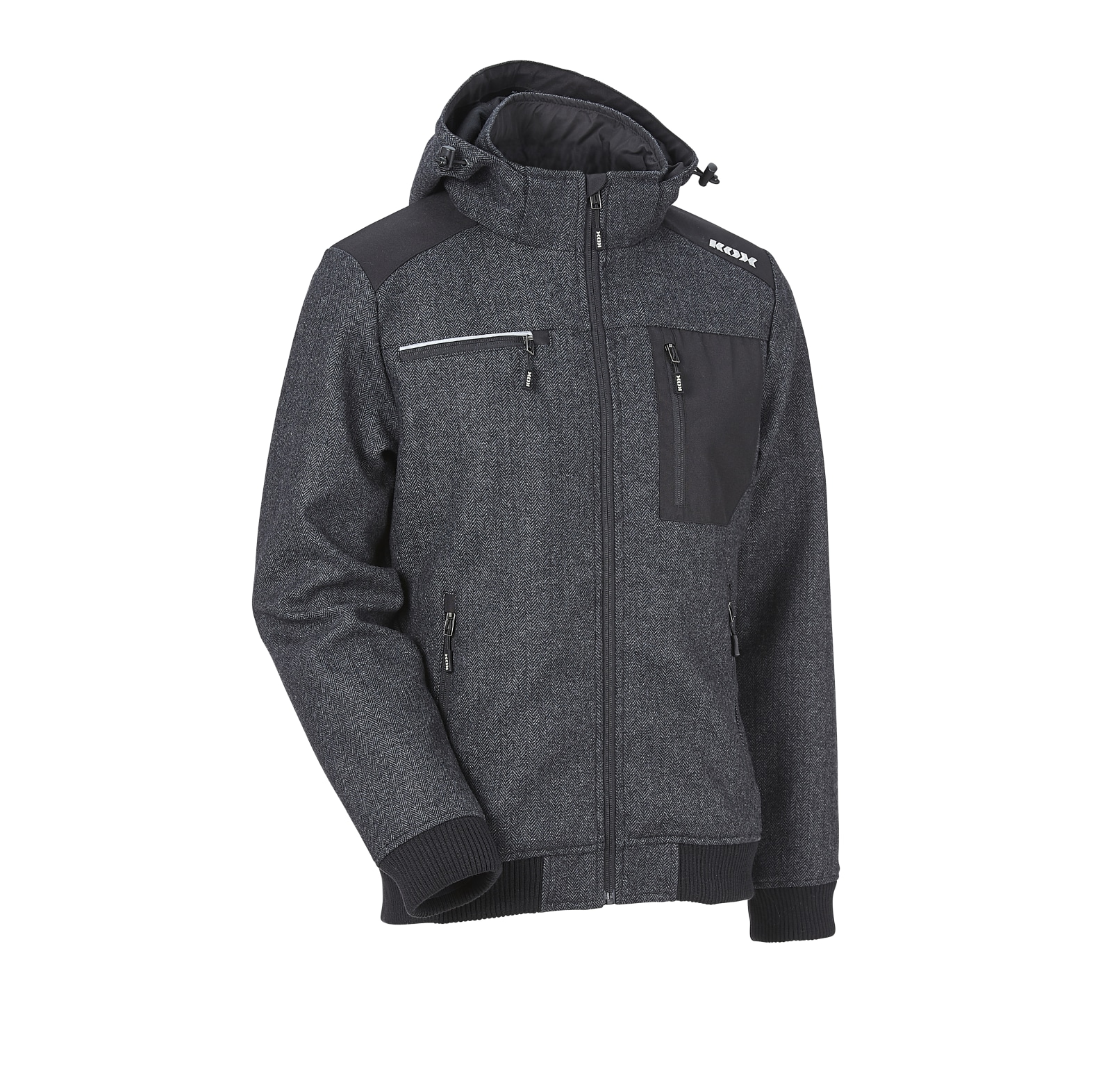  KOX Tweed Jacke Grau/Schwarz Gre 3XL - bei KOX online bestellen | XX76125-06 