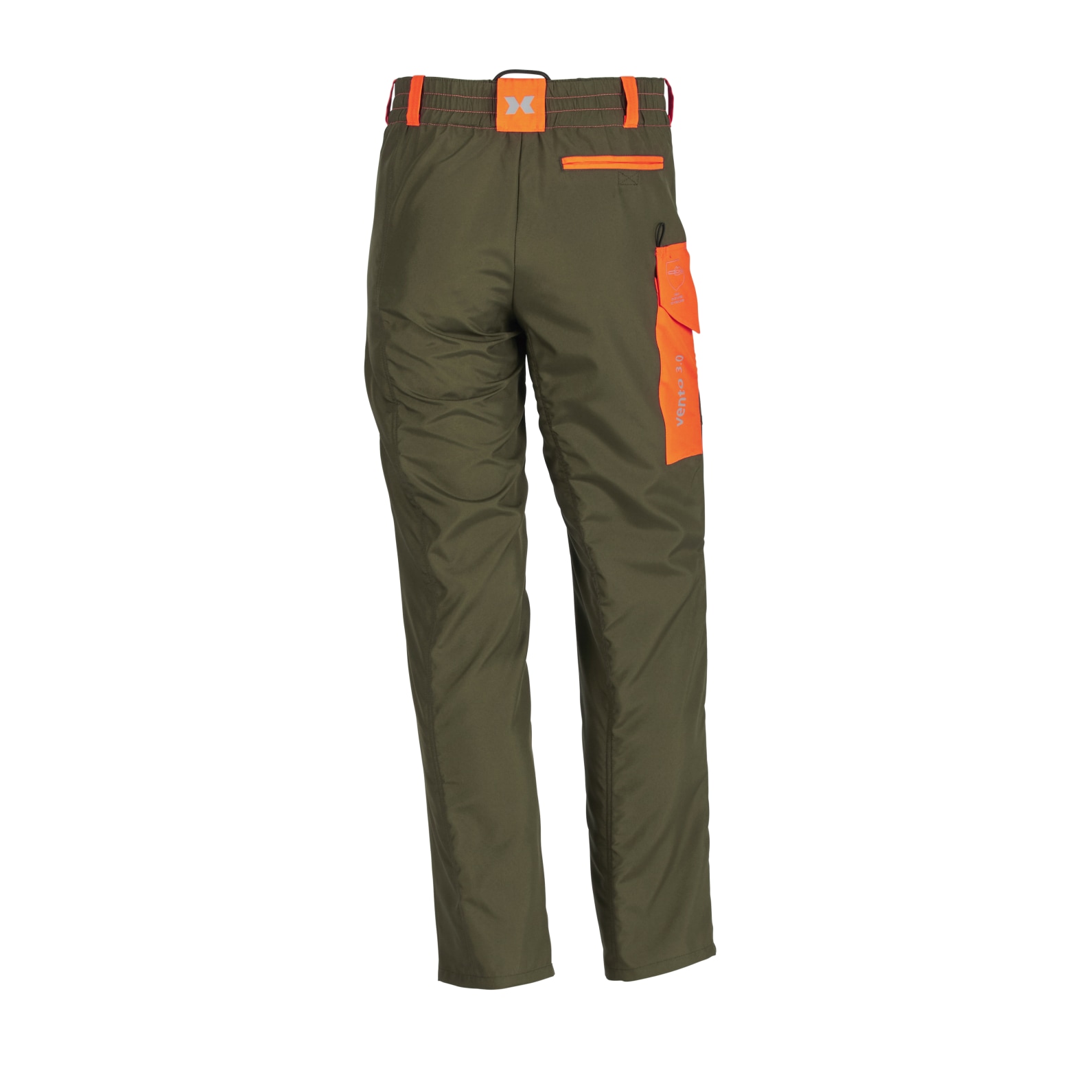 KOX snijbeschermingsbroek Vento 3.0 groen/oranje - bij KOX online bestellen | XX71227