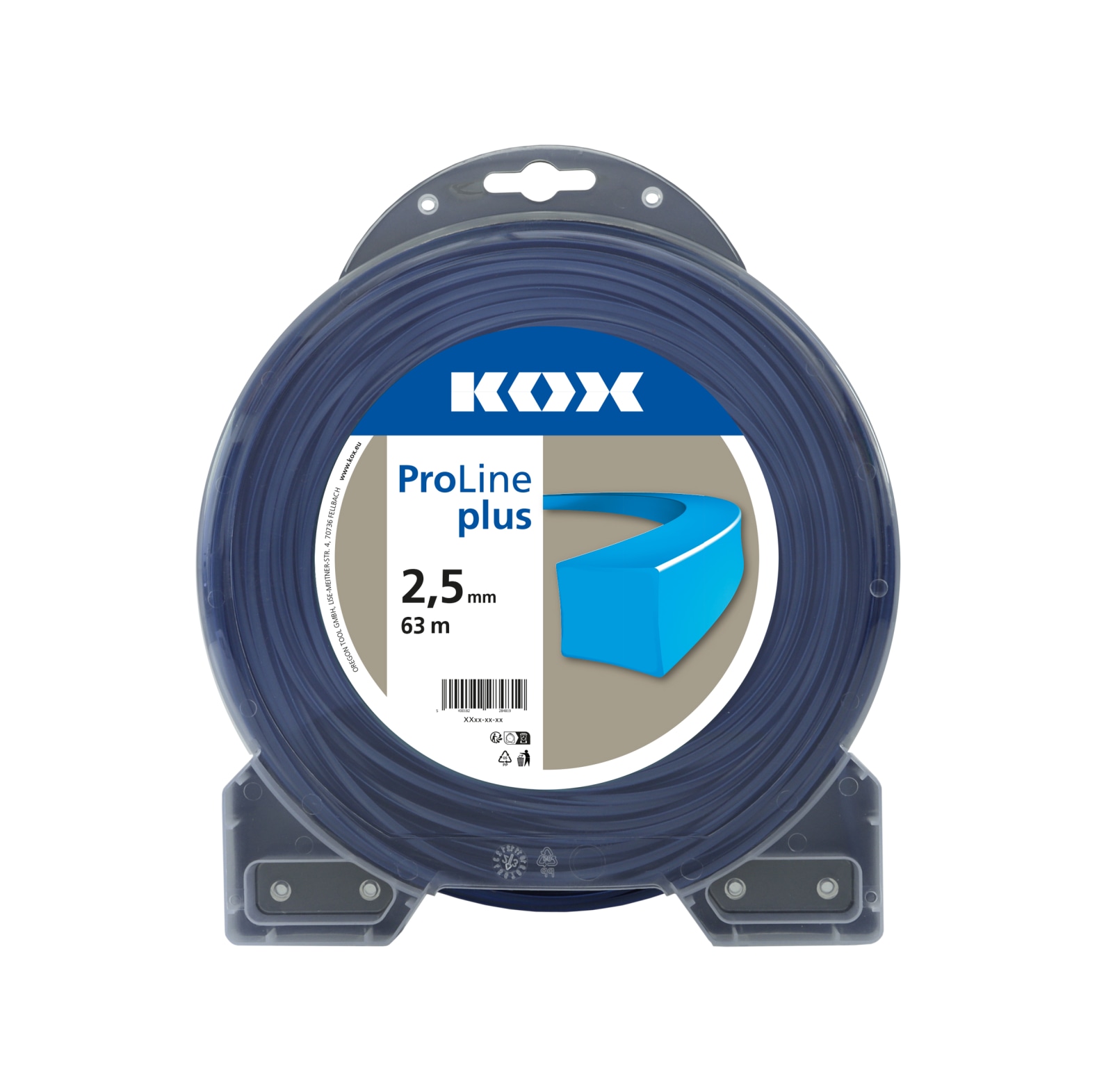 Ligne d�broussaillage KOX ProLine Plus carr�e - commander en ligne chez KOX | XXF218