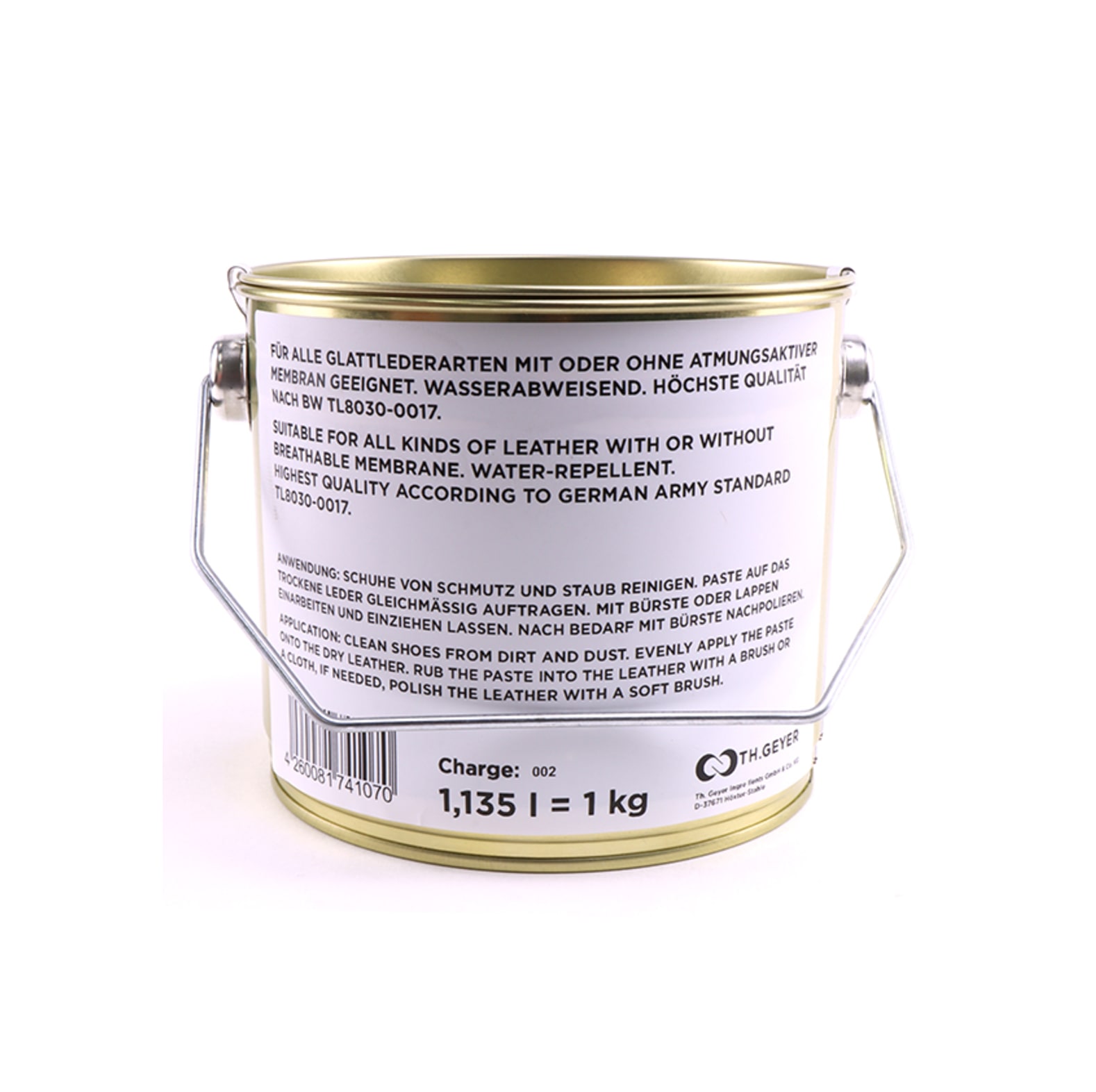 Lederpflege Schuhcreme / Imprgniermittel Farblos 1 kg - bei KOX online bestellen | XX73507-03
