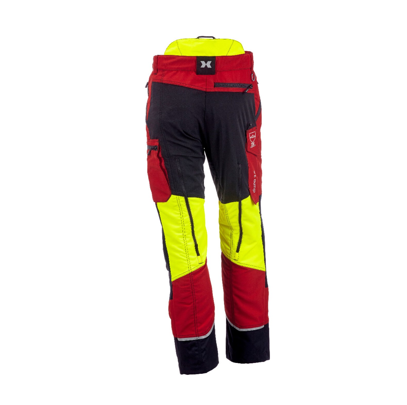 KOX Schnittschutzhose Duro 3.0 Rot/Gelb Gre 29 untersetzt - bei KOX online bestellen | XX71233-29