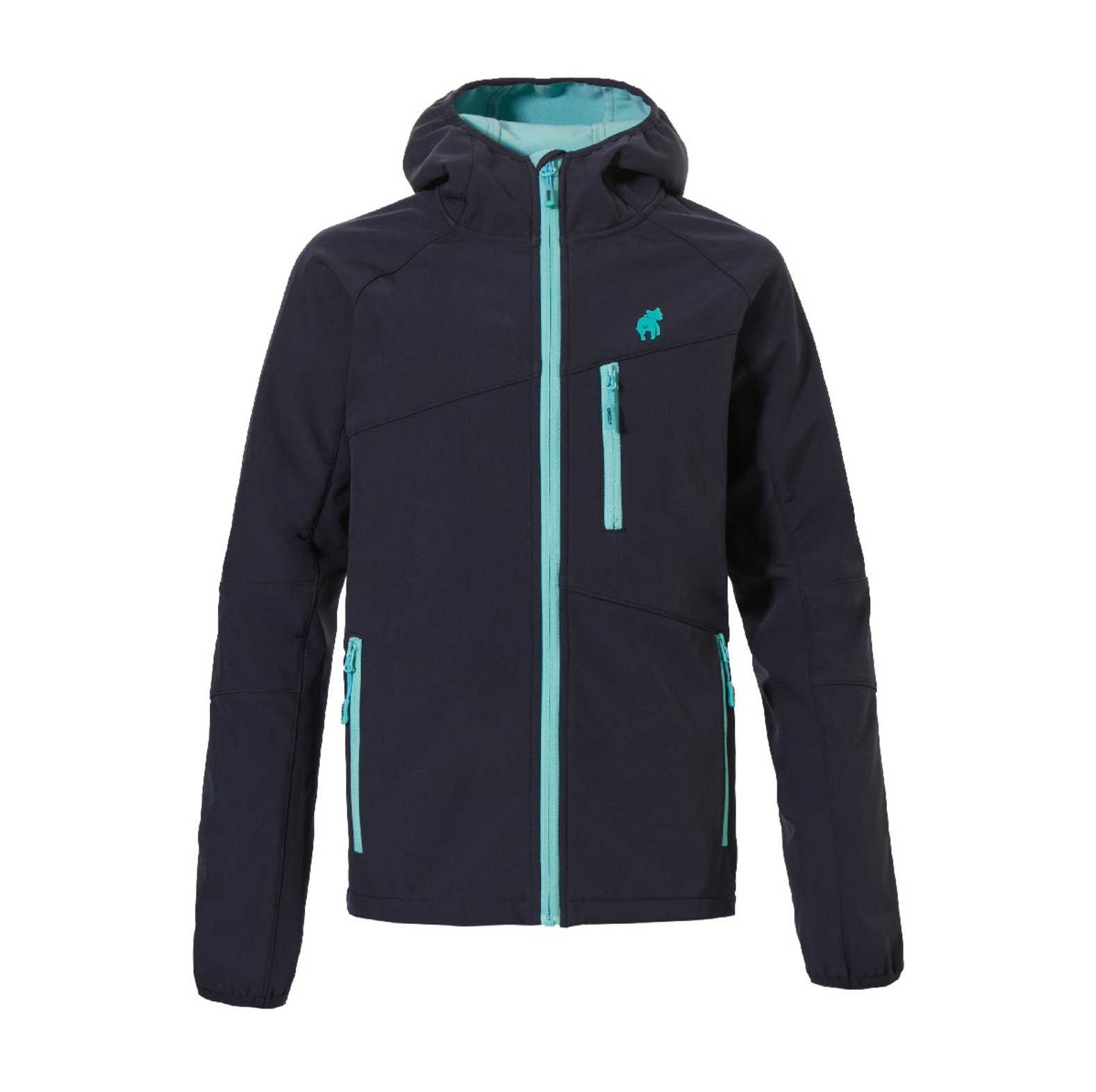  Grizzly Enfants Veste Softshell anti-tiques Montreal bleu marine/turquoise - commander en ligne chez KOX | XX76137 