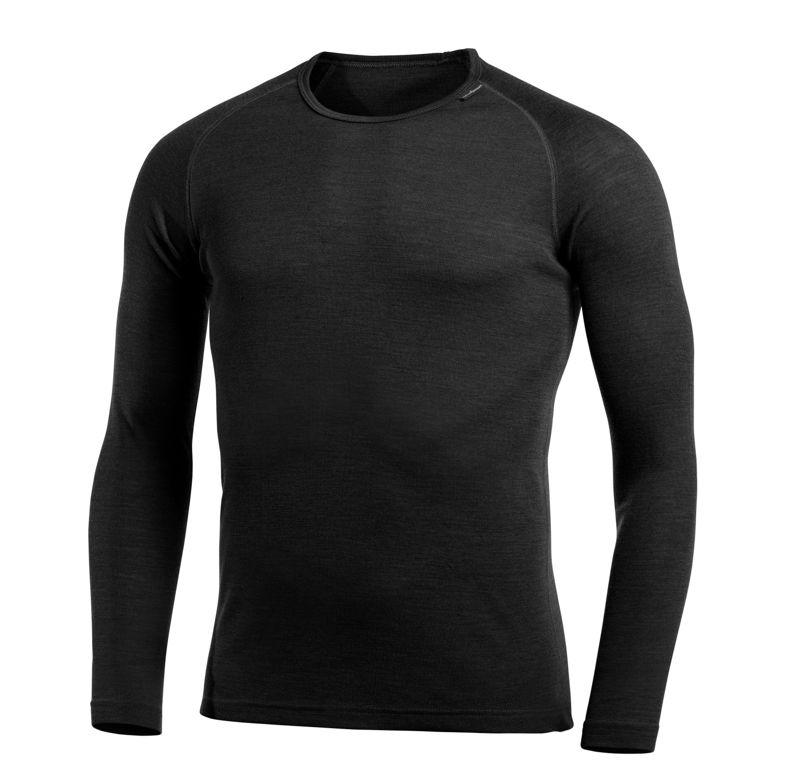 Woolpower Crewneck LITE Rundhalshemd / Merino Shirt langarm Black - bei KOX online bestellen | XXWP7111S