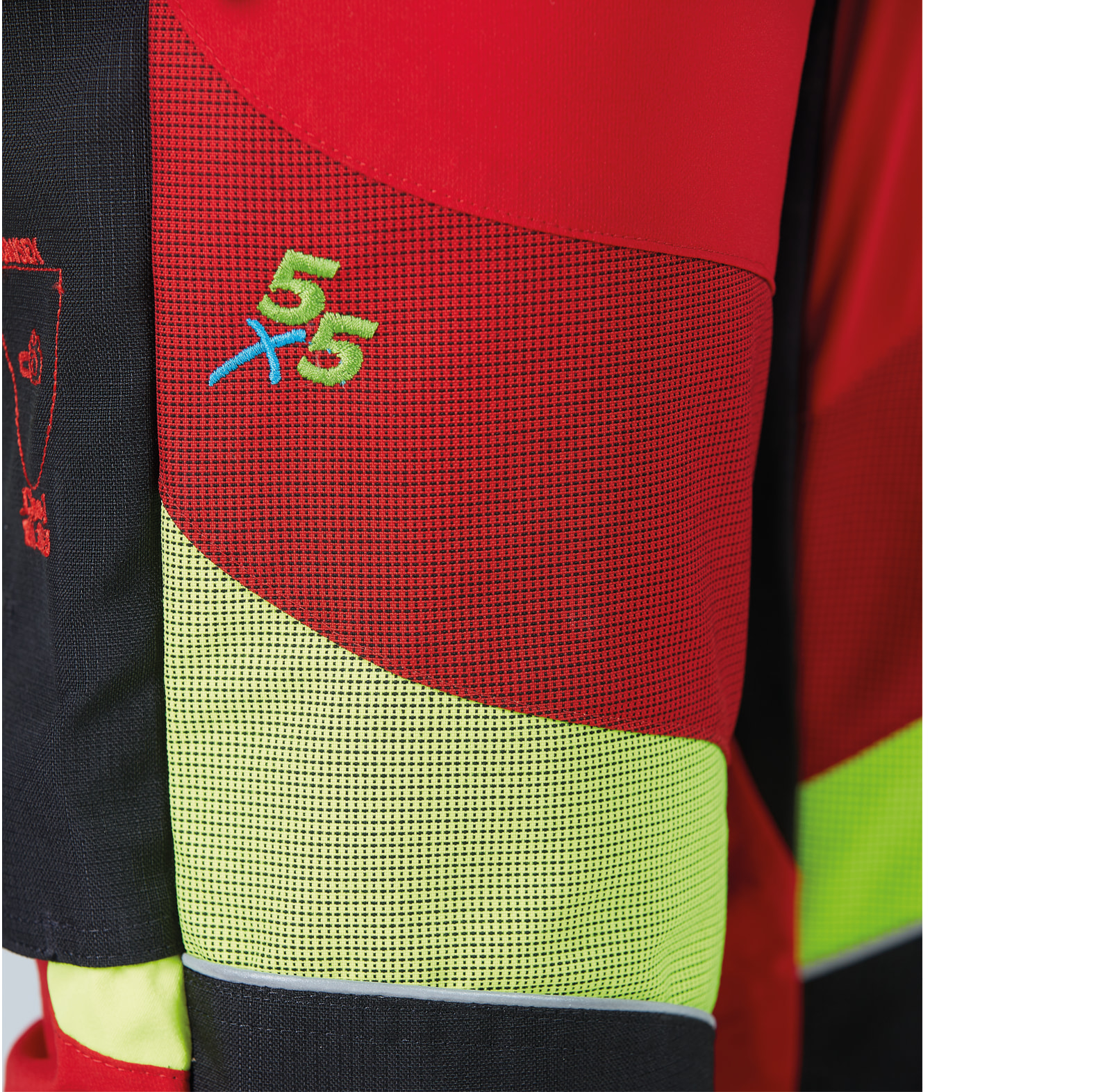 PSS snijbeschermingsbroek X-treme Breeze rood/geel - bij KOX online bestellen | XX71231