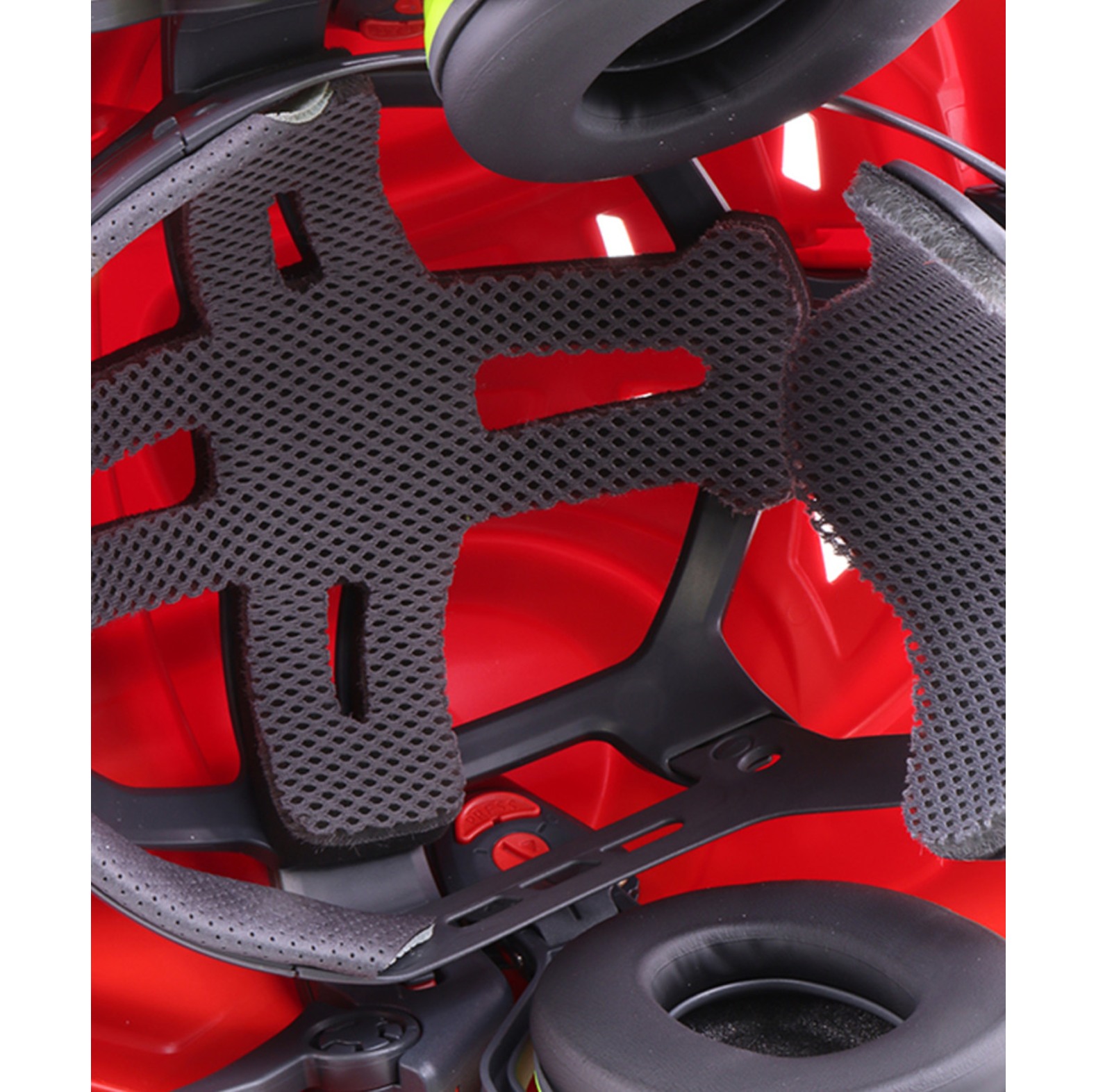 PROTOS bosbouwhelm / veiligheidshelm met gehoorbescherming en vizier Integral forest rood/geel - bij KOX online bestellen | XX74110