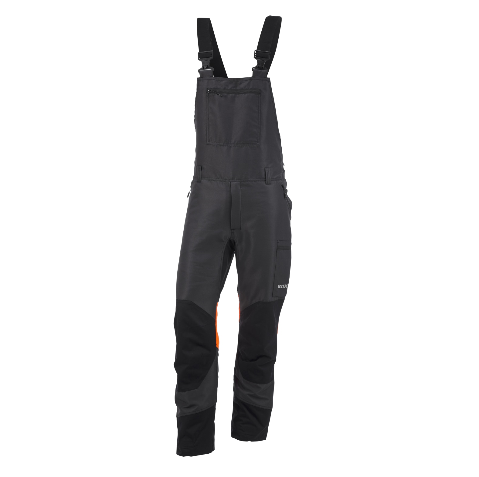 KOX Schnittschutz Latzhose Duro 3.0 Anthrazit/Orange Gre 29 untersetzt - bei KOX online bestellen | XX71115-29