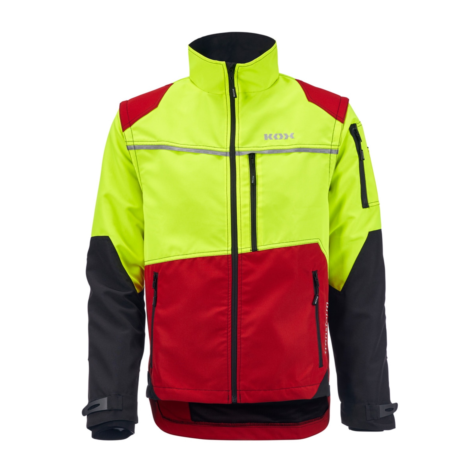 KOX bosbouwjas Transform rood/geel - bij KOX online bestellen | XX71431