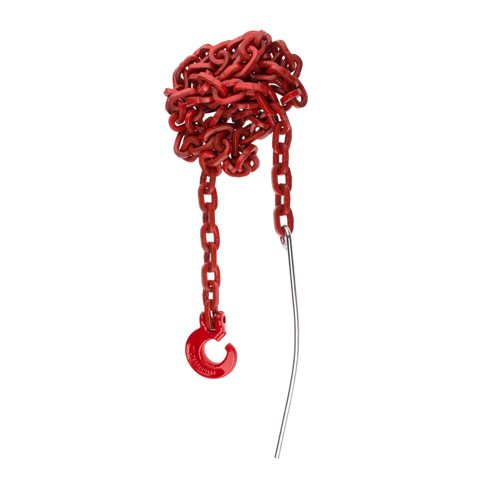  Chane  maillons carrs avec crochet  boucle et aiguille  percer, qualit 8, force de traction admissible LC 3250 daN, longueur 2, 5 m, chane  7 mm - commander en ligne chez KOX | XXGLKSN-07-25 