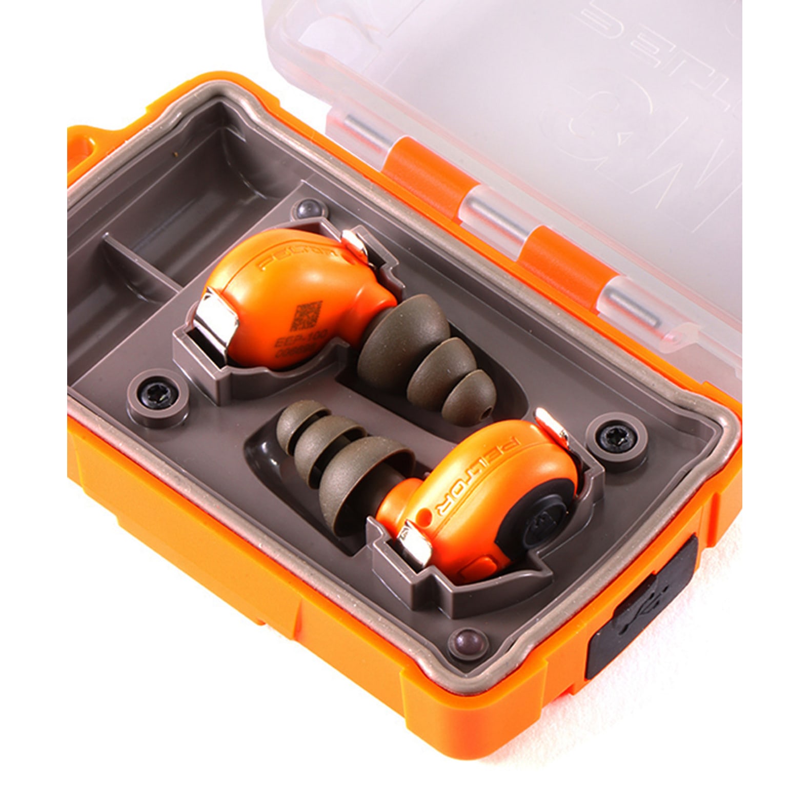 Protection auditive active/bouchons d'oreilles 3M Peltor EEP-100 EU OR Orange - commander en ligne chez KOX | XX74631