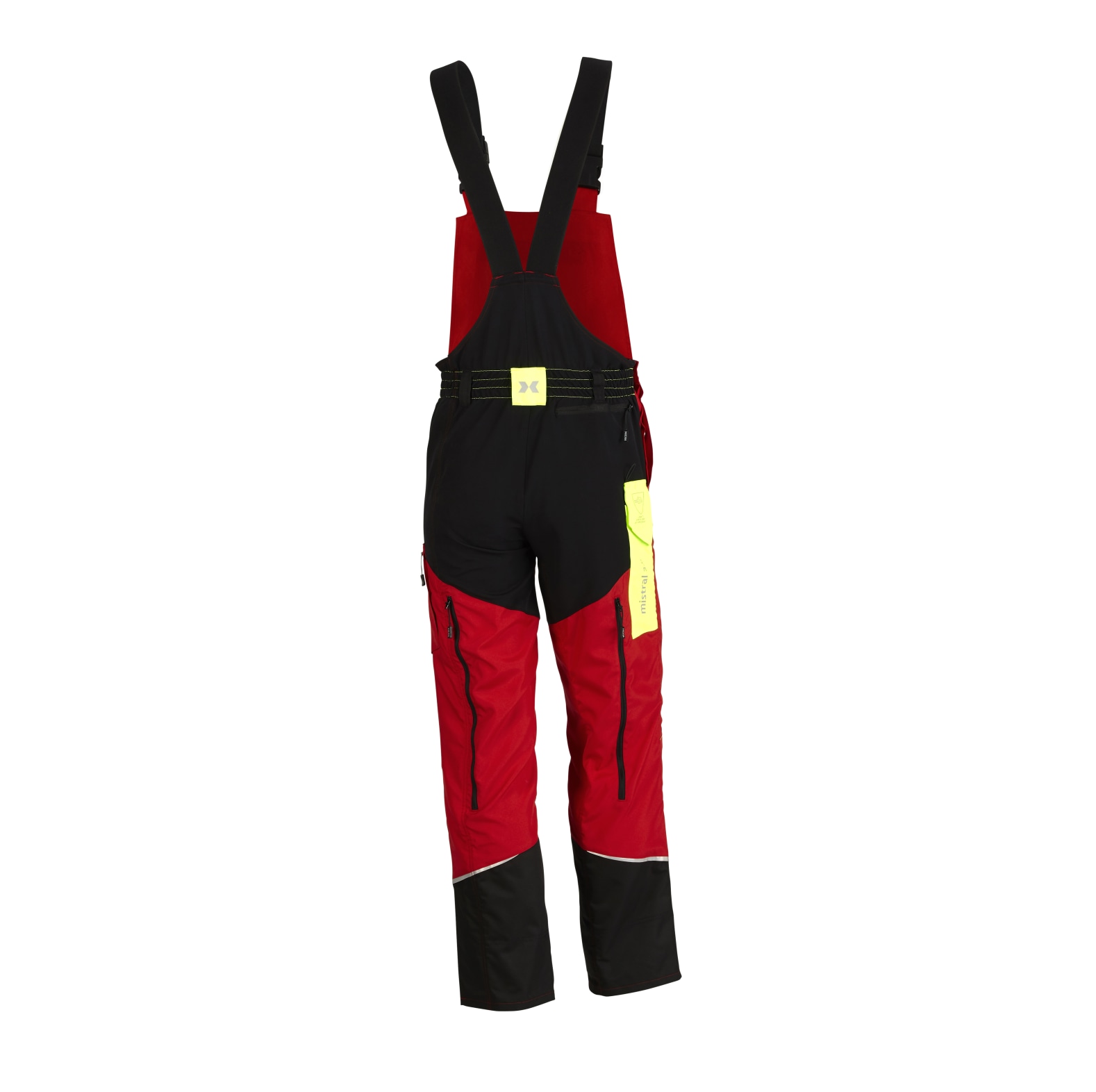 Salopette de protection anti-coupures KOX Mistral 3.0 rouge/jaune - commander en ligne chez KOX | XX71114