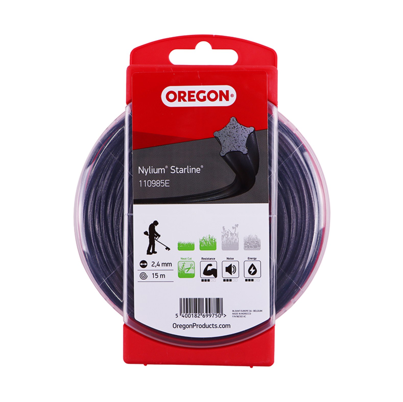 Oregon Nylium Starline maaidraad Diameter 2, 4 mm, Lengte 360 m - bij KOX online bestellen | 110985