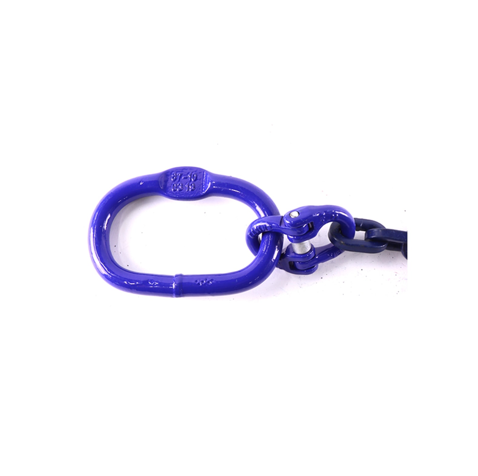 Chane carre avec crochet  boucles et maillon de suspension, qualit 10, force de traction admissible LC 6000 daN, longueur 2, 5 m, chane  8 mm - commander en ligne chez KOX | XXGLKRS-08-25-10