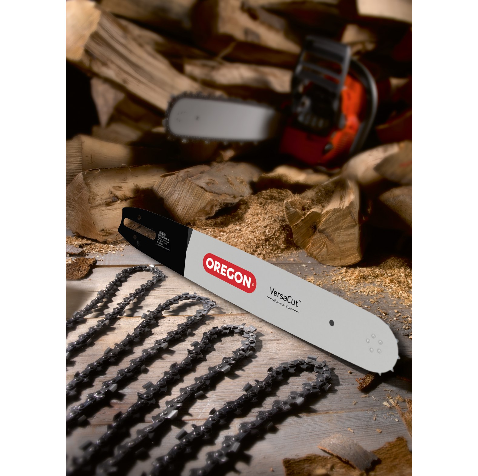  Oregon VersaCut Spar-Satz mit Fhrungsschiene und 4 Halbmeiel Sgeketten 325