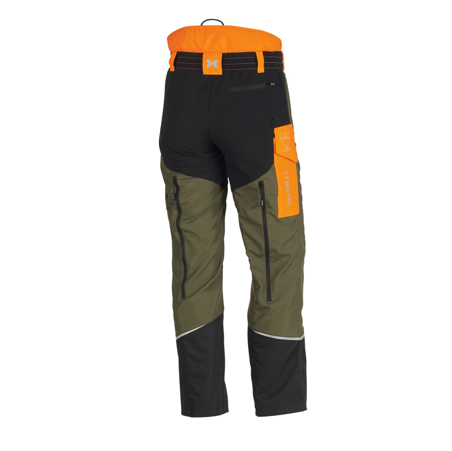 KOX Schnittschutzhose Mistral 3.0 Grn/Orange Gre 29 untersetzt - bei KOX online bestellen | XX71228-29
