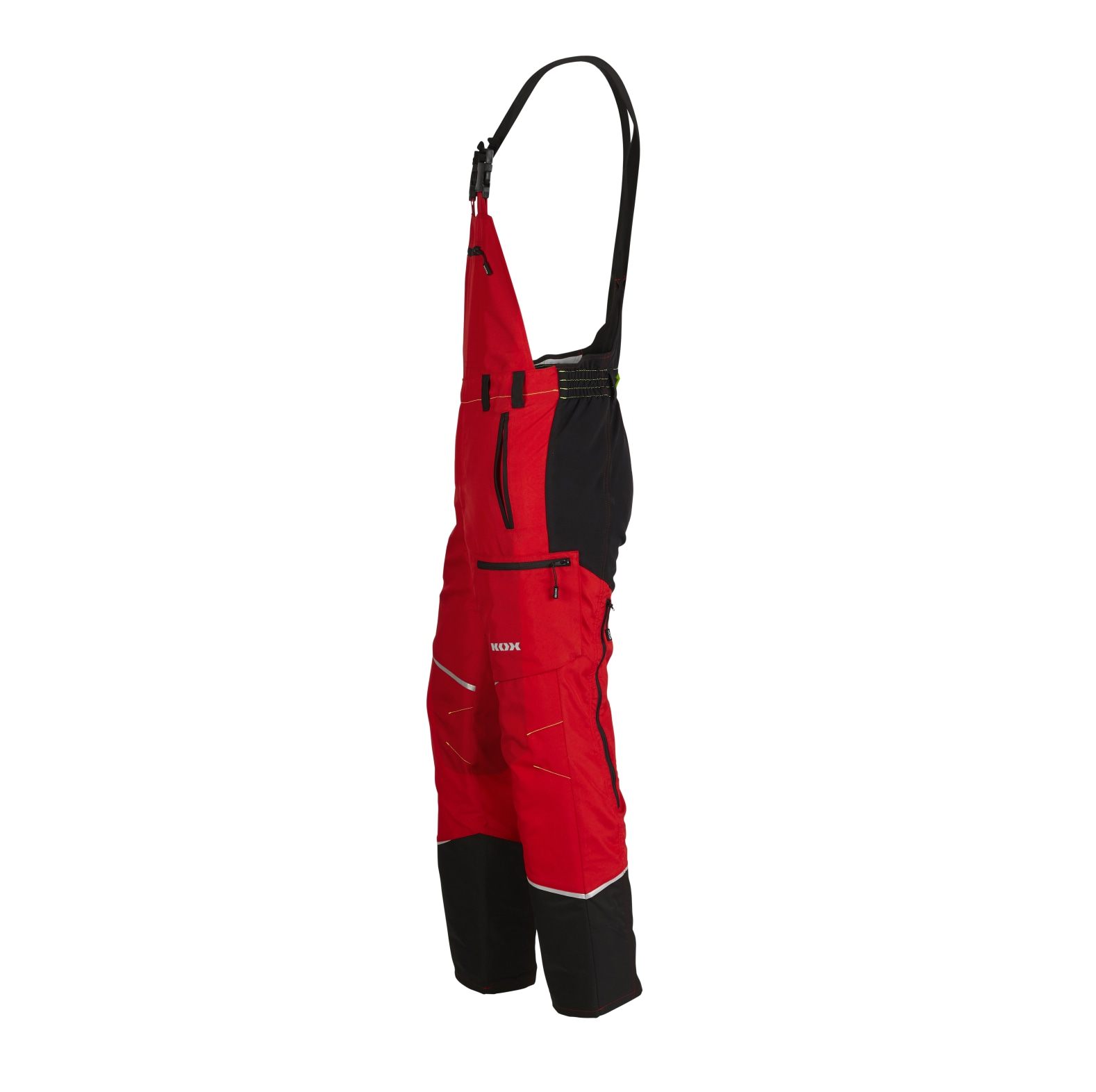 Salopette de protection anti-coupures KOX Mistral 3.0 rouge/jaune - commander en ligne chez KOX | XX71114