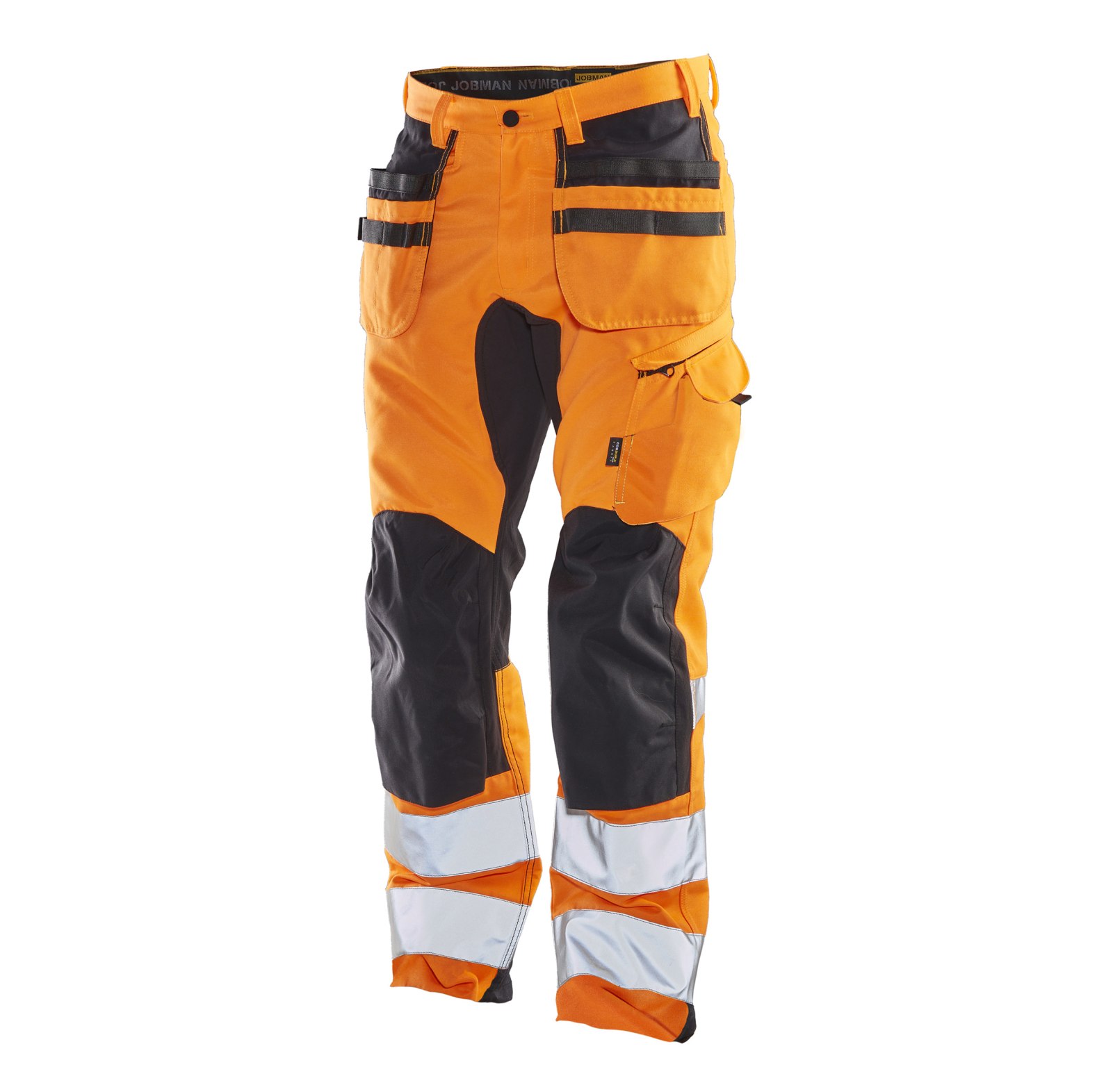  Jobman Arbeitshose HiVis 2240 Stretch Orange/Schwarz - bei KOX online bestellen | XXJB2240O 