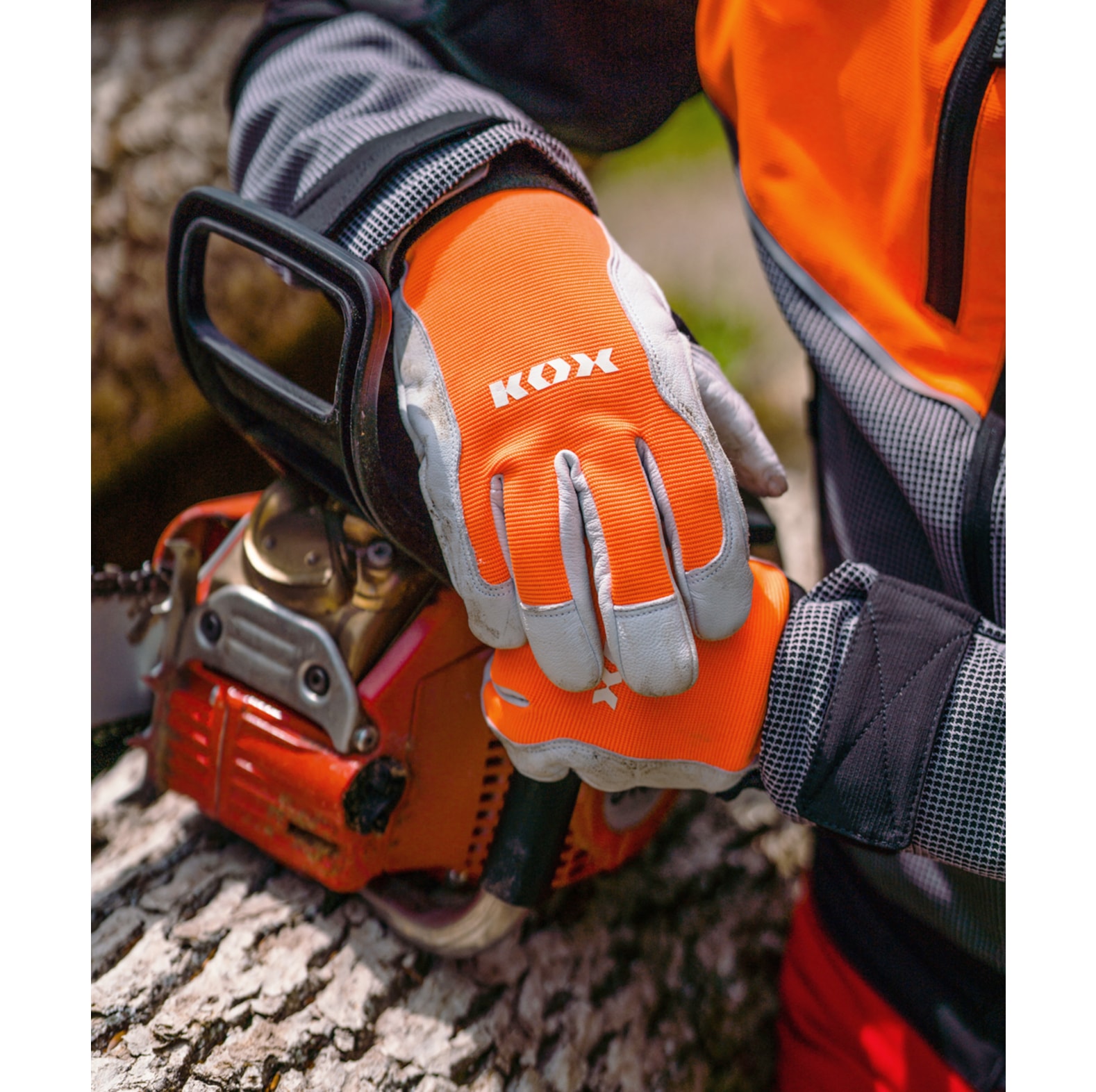 KOX Arbeitshandschuhe / Forsthandschuhe Grip Orange - bei KOX online bestellen | XX75313