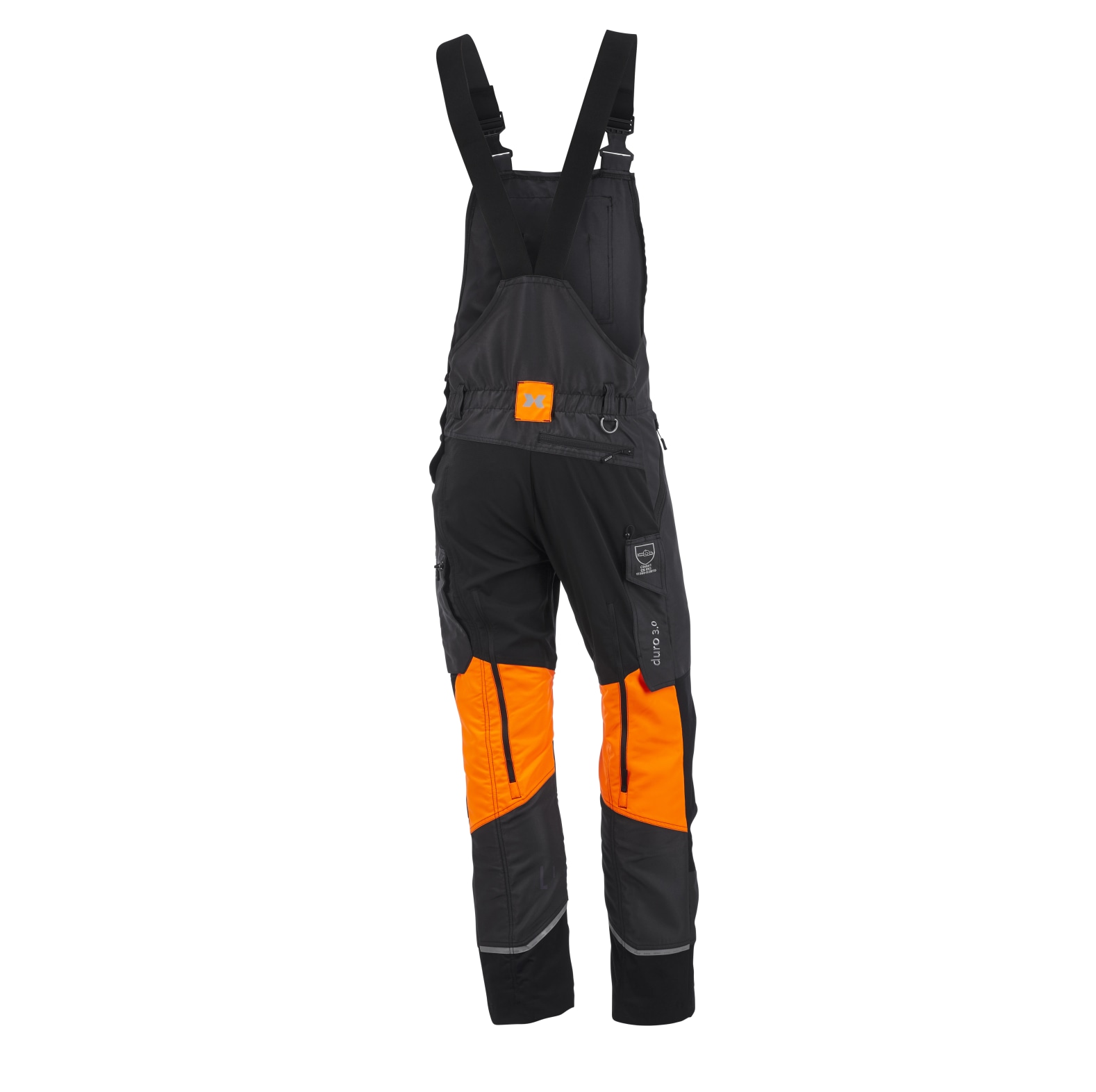 KOX Schnittschutz Latzhose Duro 3.0 Anthrazit/Orange Gre 29 untersetzt - bei KOX online bestellen | XX71115-29
