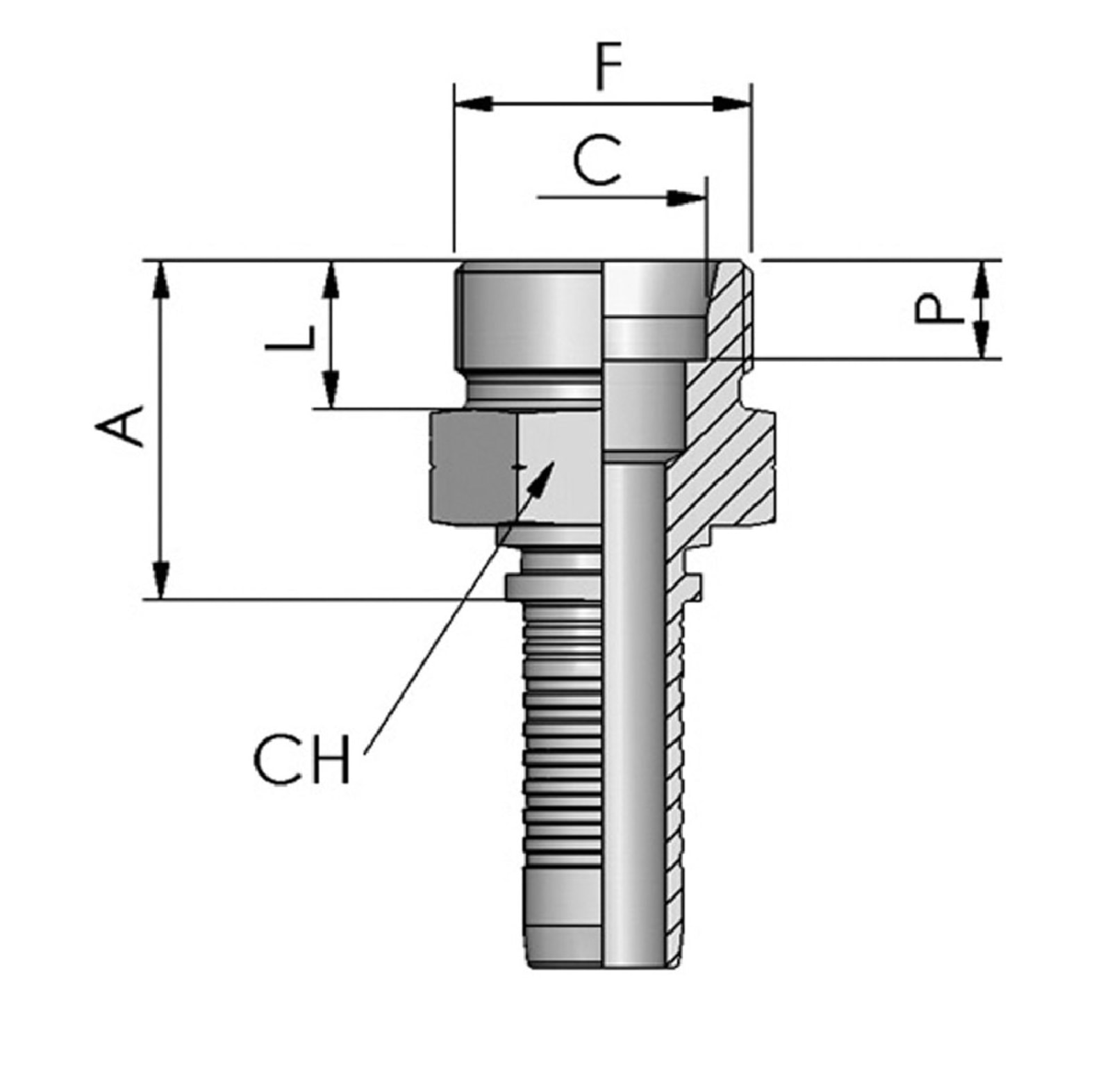 FB Hydraulic Pressnippel CEL - bei KOX online bestellen | XXST4331-0000