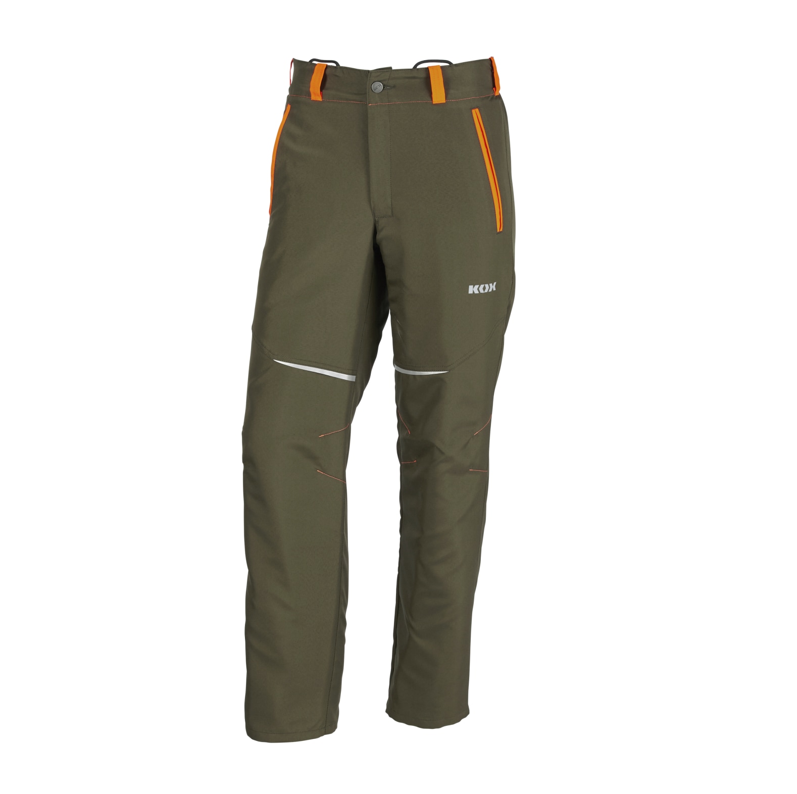  KOX snijbeschermingsbroek Vento 3.0 groen/oranje - bij KOX online bestellen | XX71227 