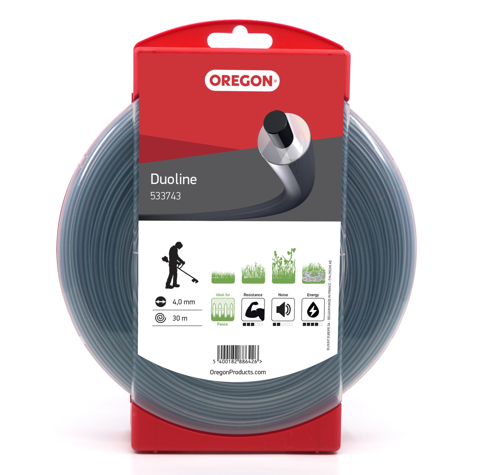 Oregon Duoline trimmer- en maaierdraden 4, 0 mm diameter, 30 m lengte - bij KOX online bestellen | 533743