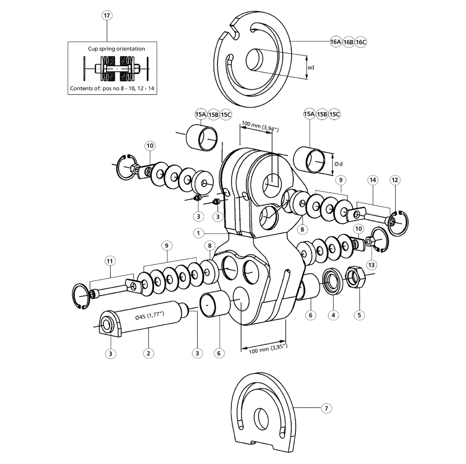 Frein pendulaire double Indexator S-100/45 HD - commander en ligne chez KOX | XXIN5016700