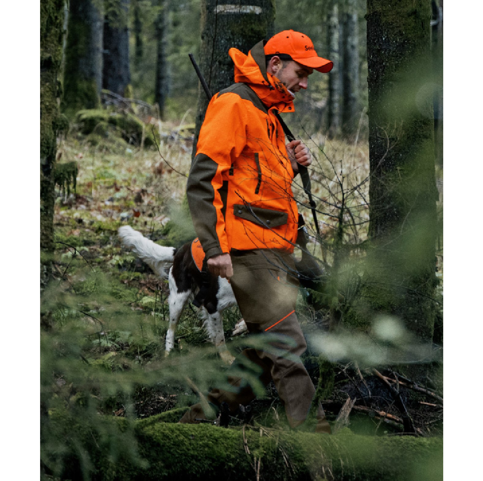 Veste de chasse Venture Rover Pine Green / Orange fluo de Seeland - commander en ligne chez KOX | XXSL1021929