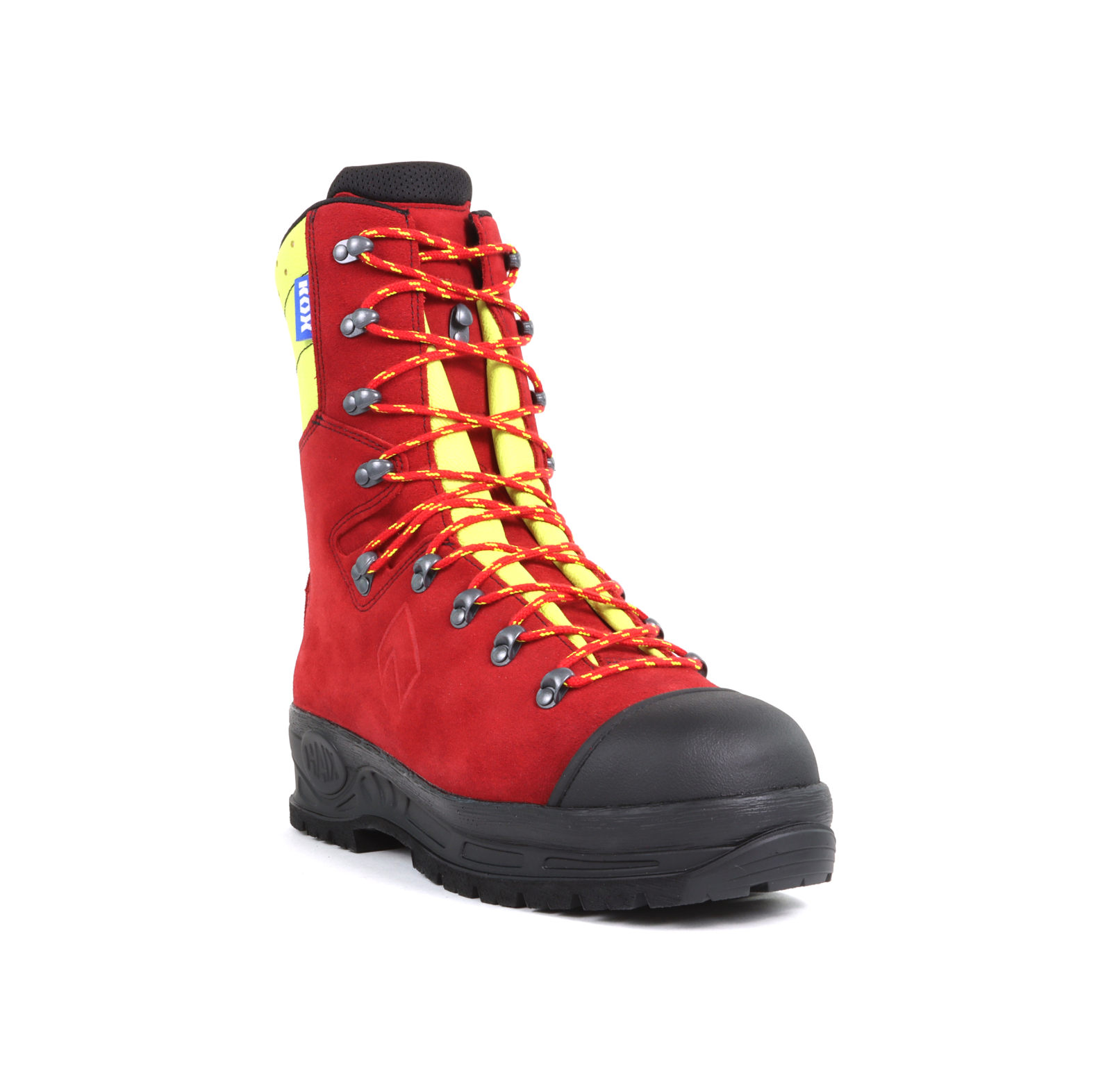  HAIX Protector 2.0 brodequins de protection anti-coupures dition KOX avec Gore-Tex rouge/jaune - commander en ligne chez KOX | XX73135 