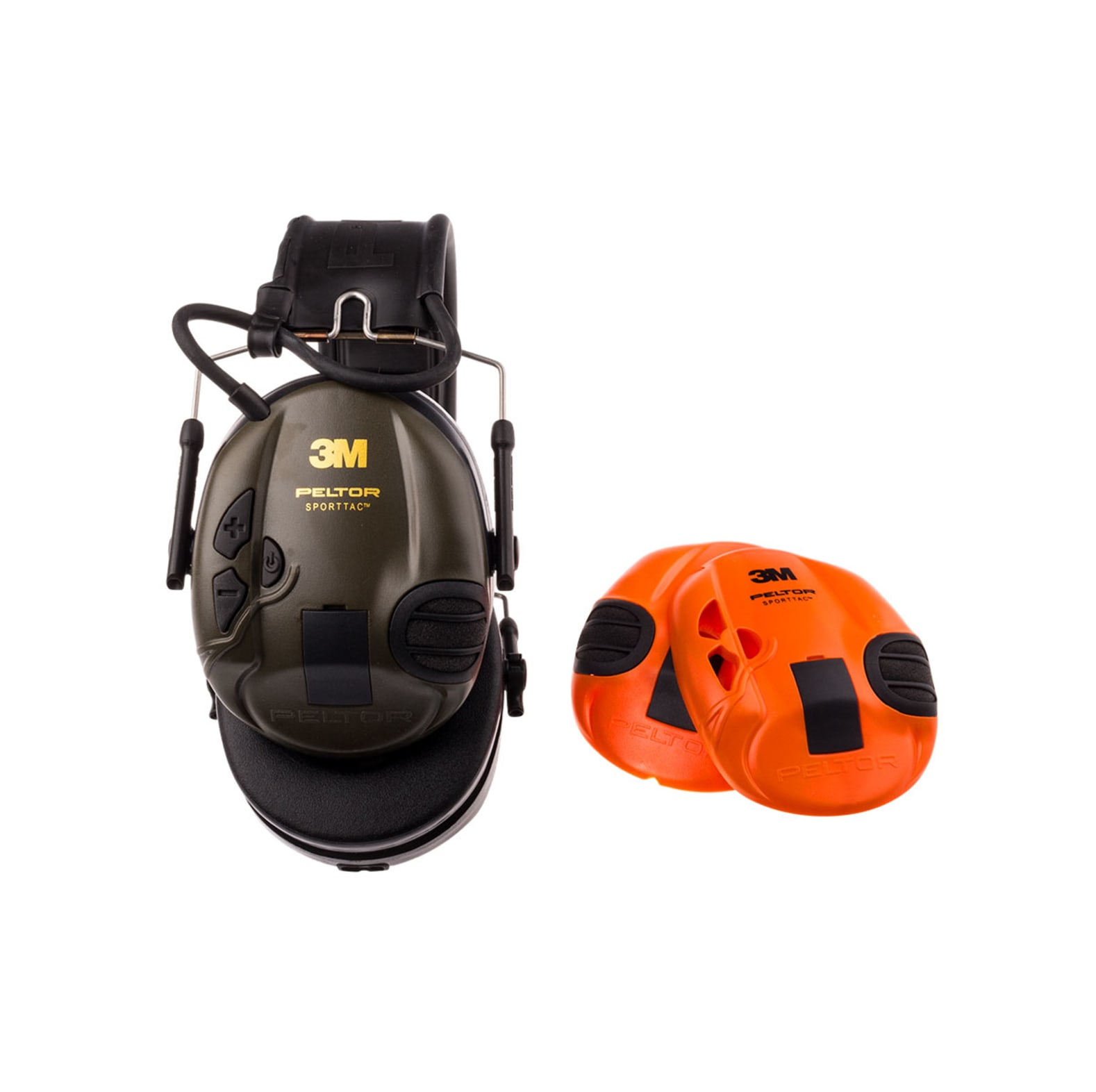 Protection auditive 3M Peltor SportTac Vert olive/Orange - commander en ligne chez KOX | XX74615
