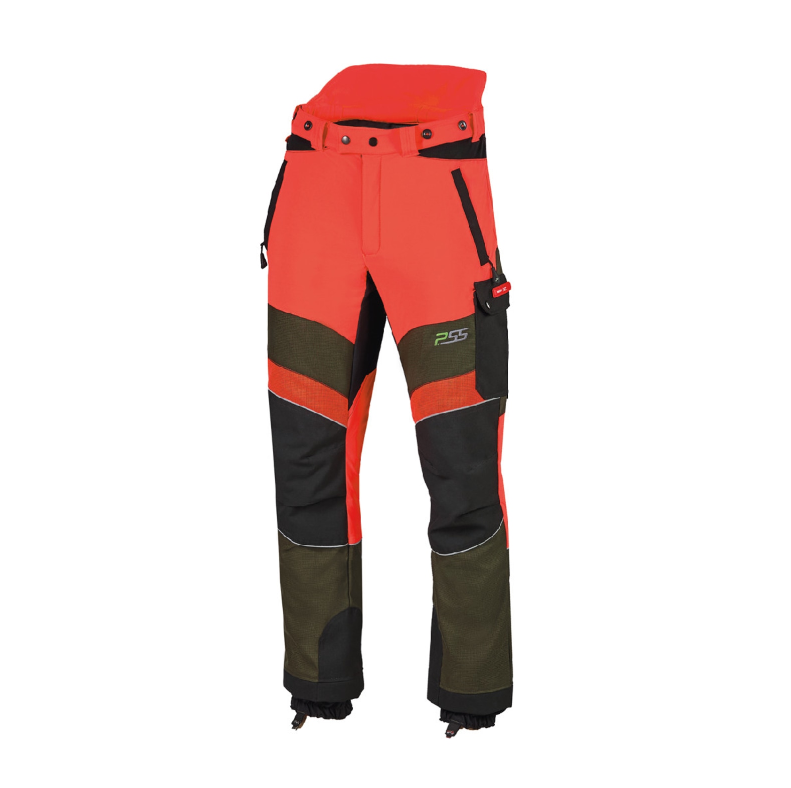  PSS Schnittschutzhose X-treme Breeze Neonrot/Grn Gre 102 schlank und gro - bei KOX online bestellen | XX71230-102 