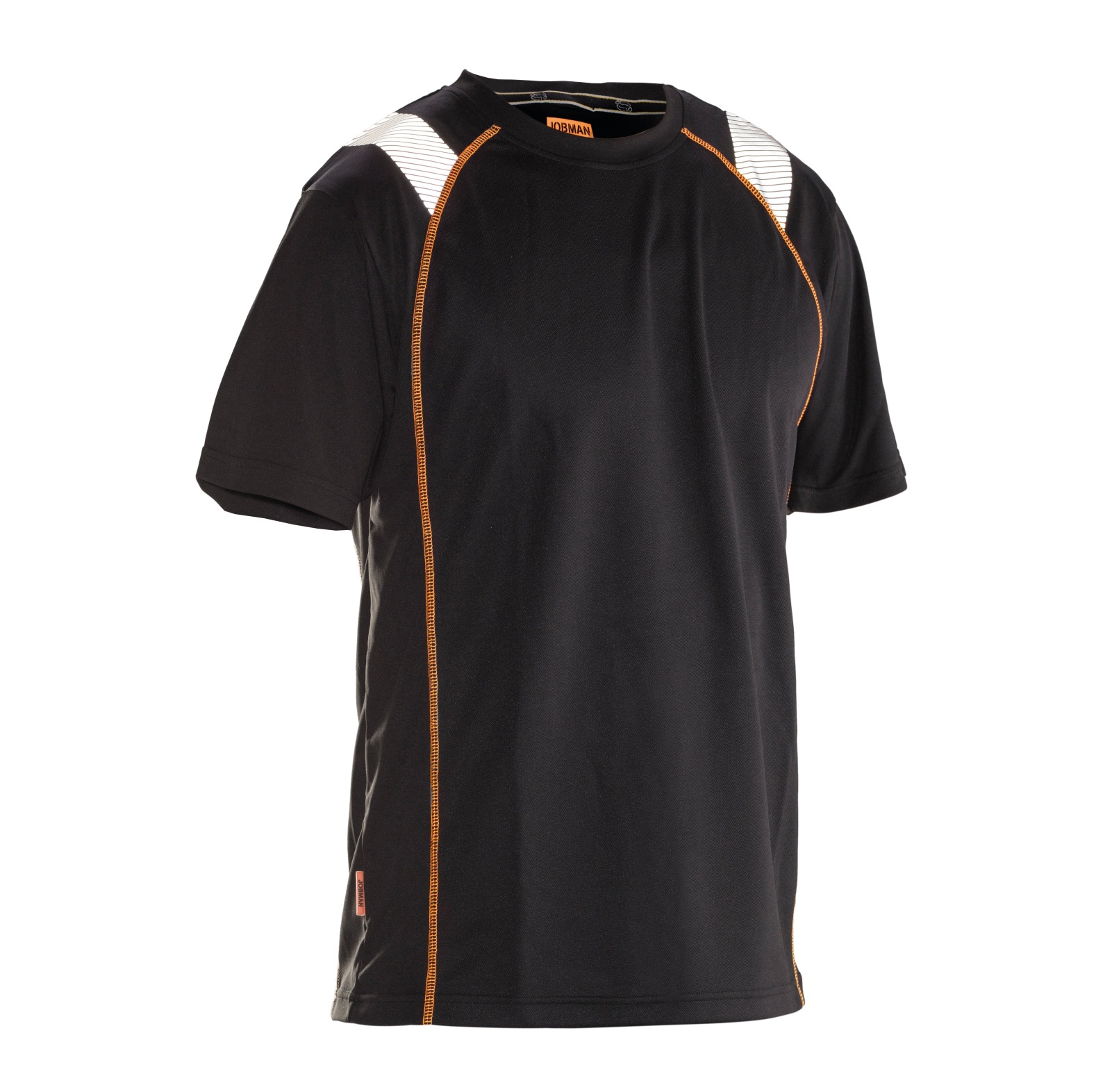  T-shirt Jobman Vision 5620 noir/orange - commander en ligne chez KOX | XXJB5620SO 