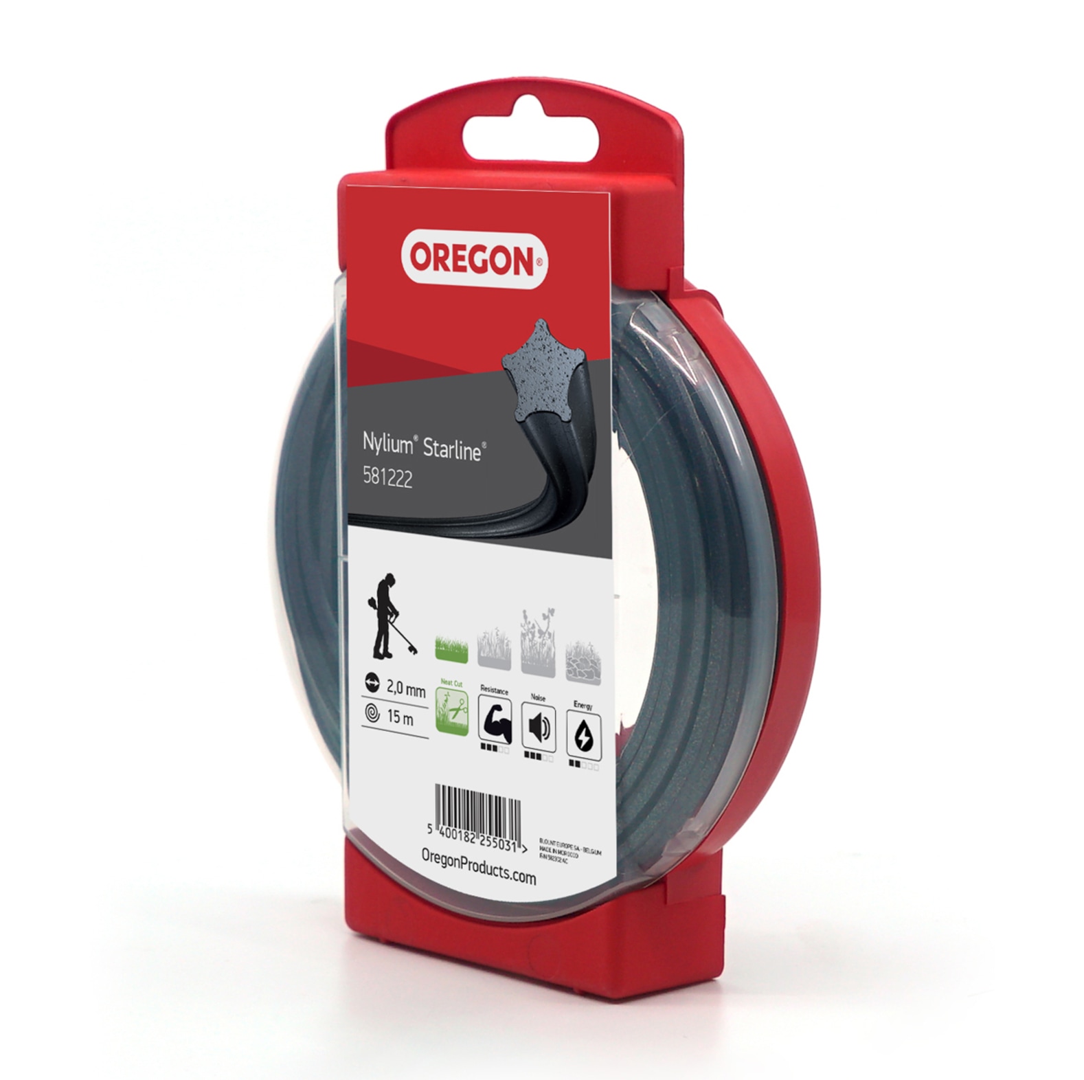  Oregon Nylium Starline maaidraad 2 mm diameter, 15 m lengte - bij KOX online bestellen | 581222 