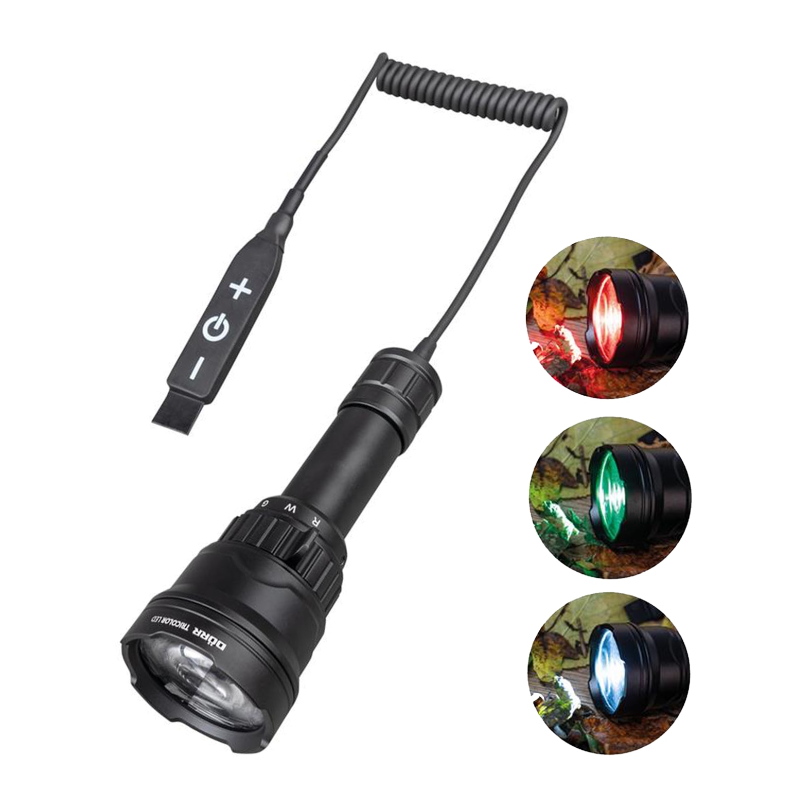 DRR led zoom zaklamp tricolour set - bij KOX online bestellen | XXDR980499