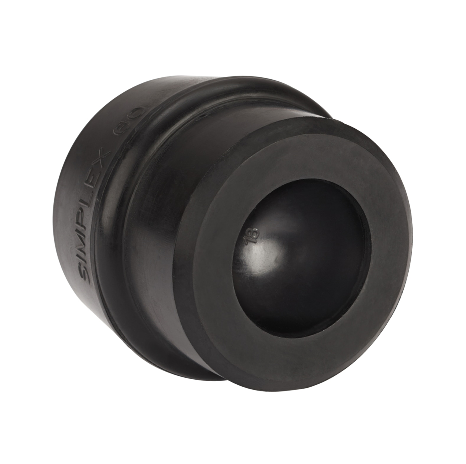 Insert de rechange en caoutchouc Halder noir Diamtre de la tte 60 mm - commander en ligne chez KOX | XX97166-2