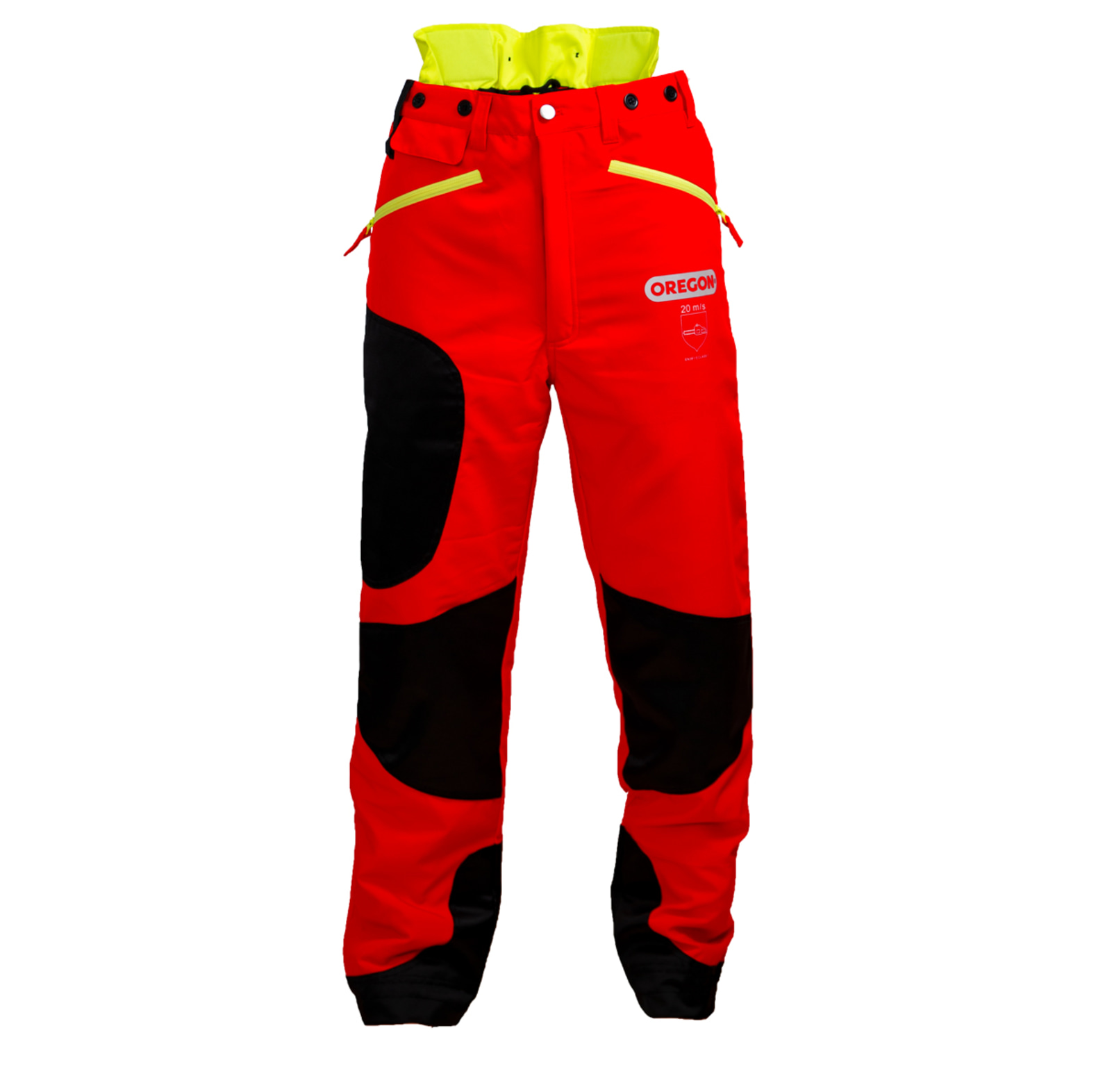 Oregon Schnittschutzhose Waipoua Rot/Schwarz/Gelb - bei KOX online bestellen | 295469-00