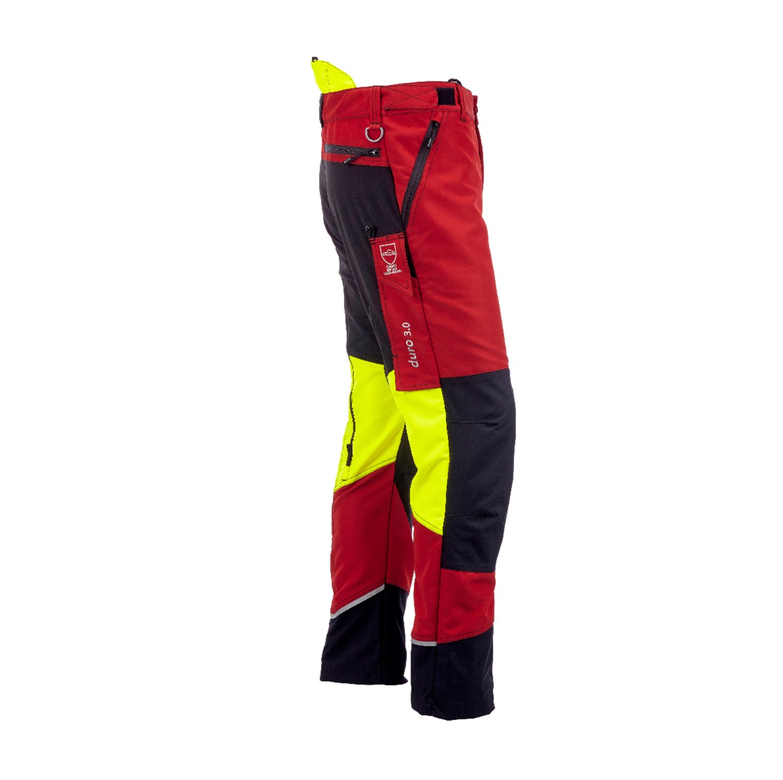 KOX Schnittschutzhose Duro 3.0 Rot/Gelb Gre 29 untersetzt - bei KOX online bestellen | XX71233-29