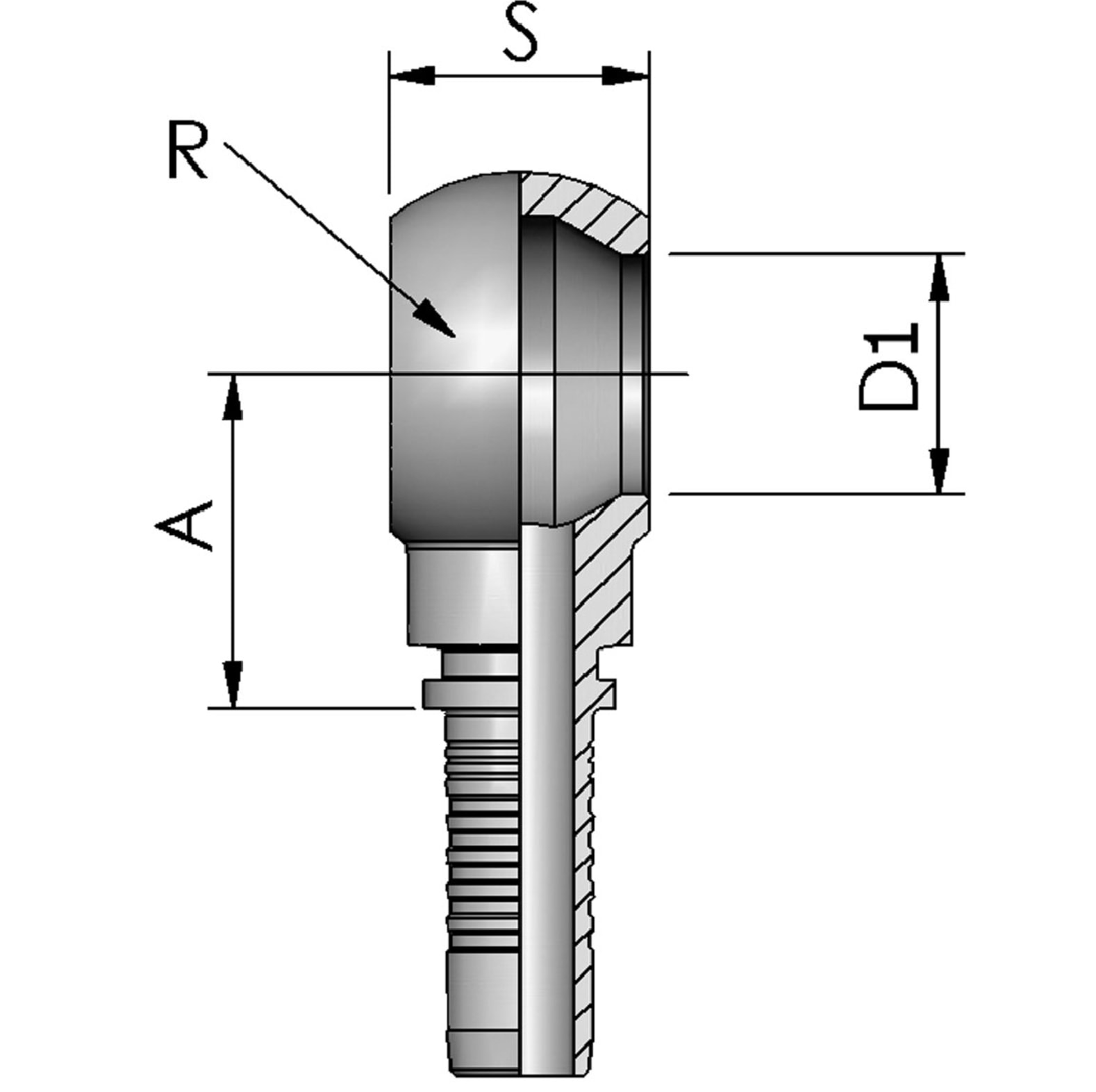  FB Hydraulic Ringnippel BSP - bei KOX online bestellen | XXST4061-0000 