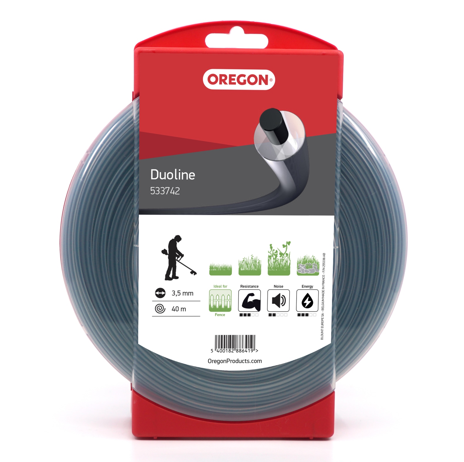 Oregon Duoline trimmer- en maaierdraden 3, 5 mm diameter, 40 m lengte - bij KOX online bestellen | 533742