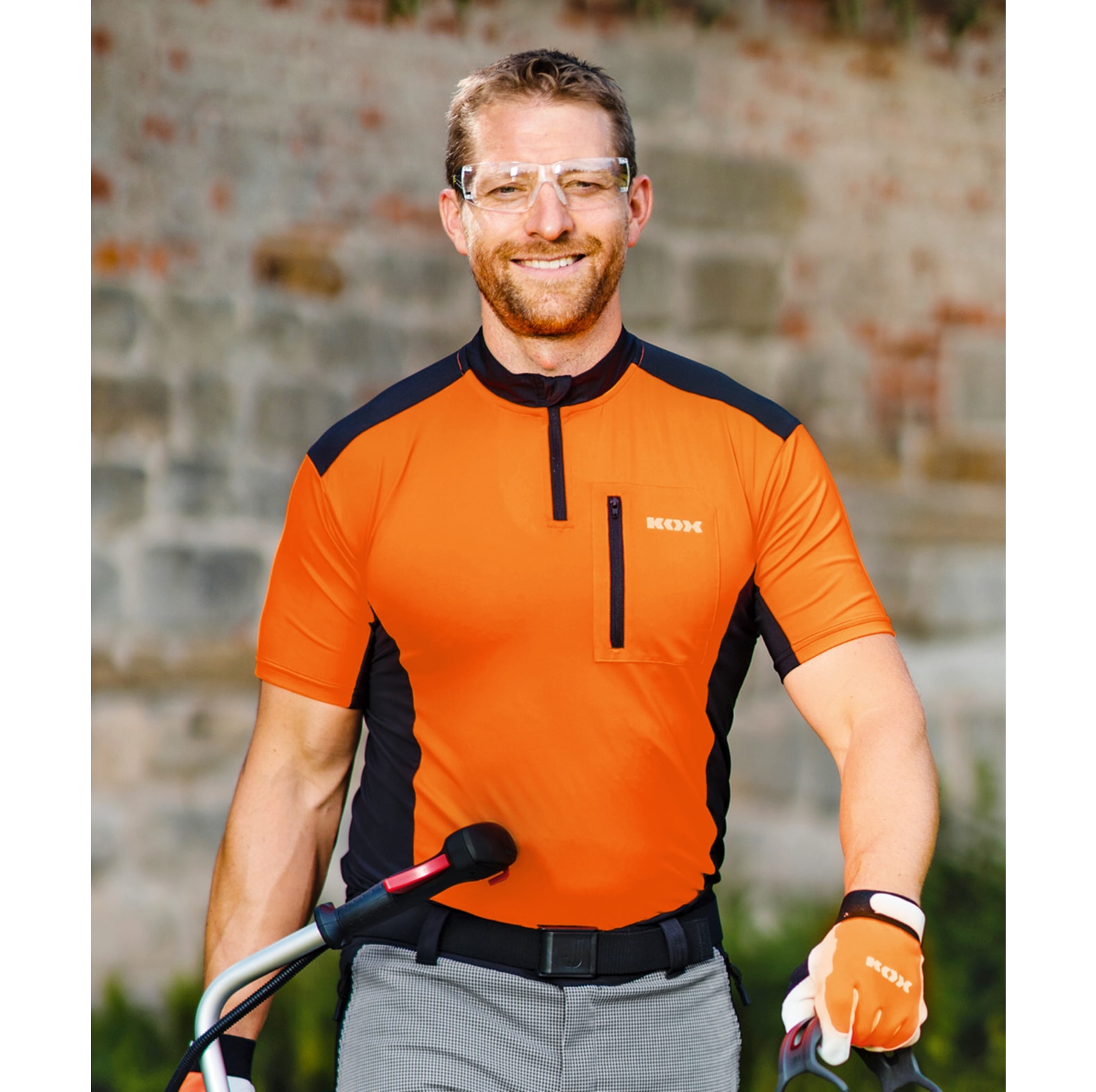 KOX Funktionsshirt Kurzarm Orange/Schwarz - bei KOX online bestellen | XX77170