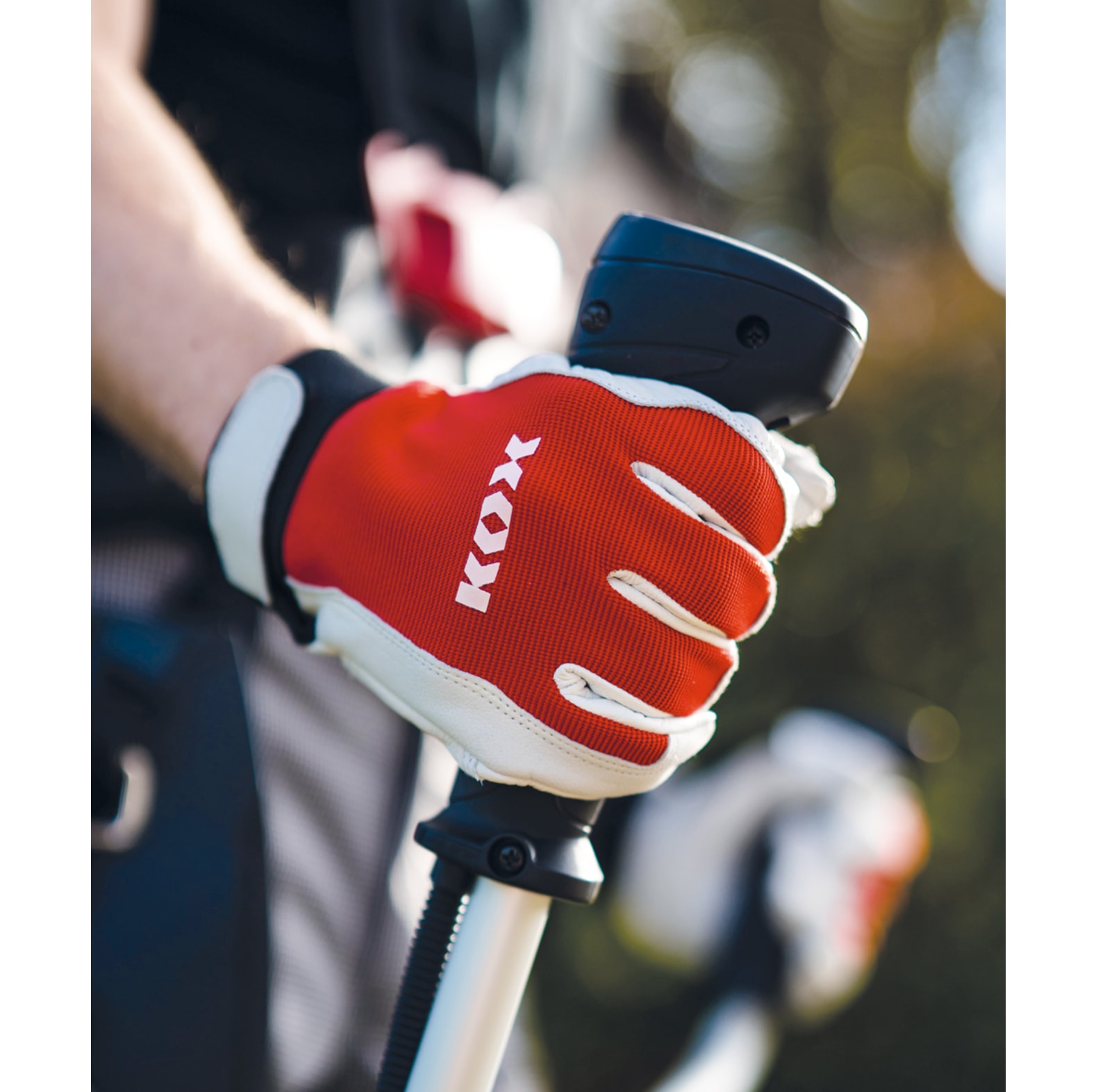 KOX Arbeitshandschuhe / Forsthandschuhe Grip Rot - bei KOX online bestellen | XX75314