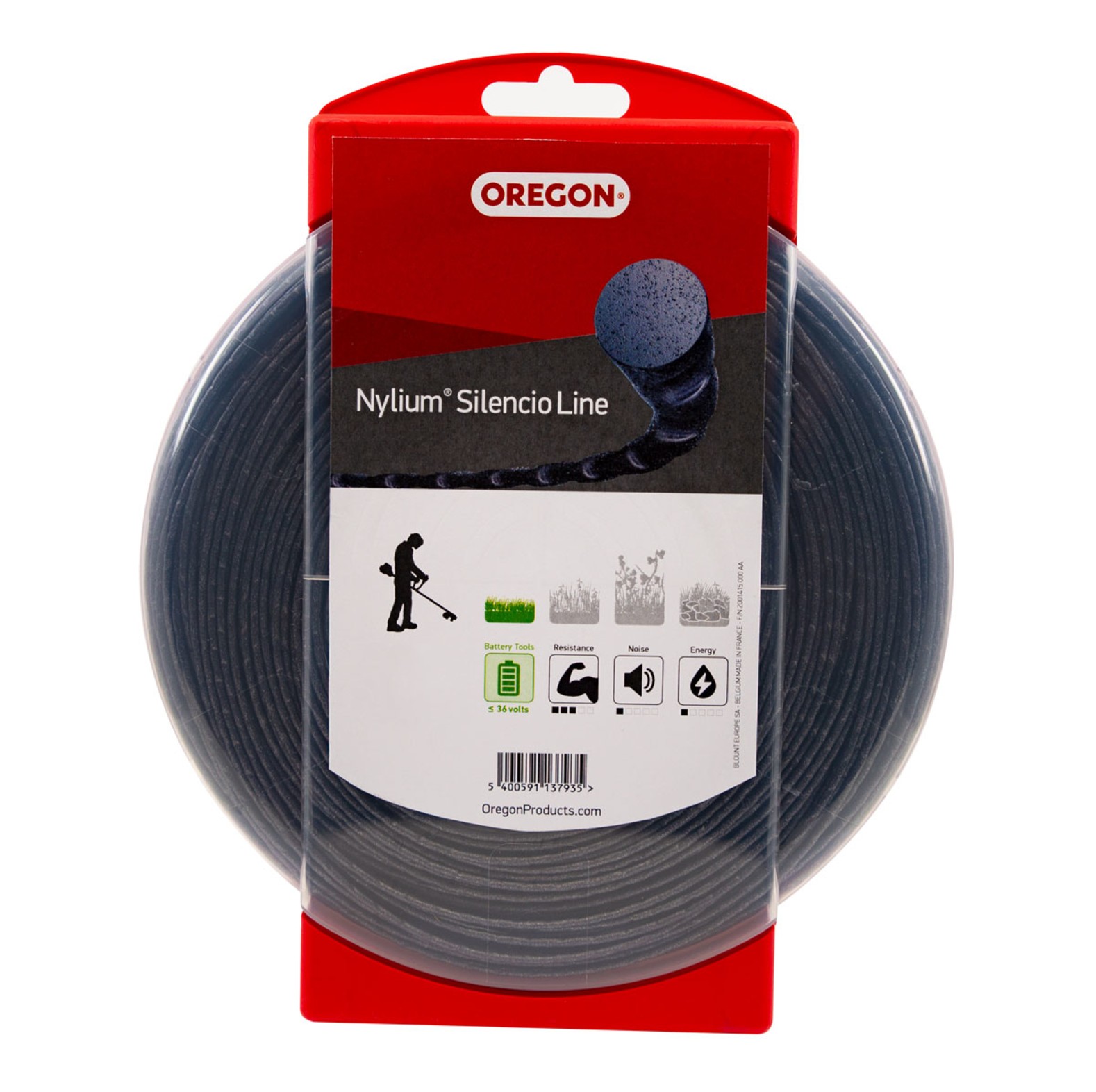  Fil de coupe Oregon Nylium Silencio 3, 5 mm de diamtre, 40 m de longueur - commander en ligne chez KOX | 800013 