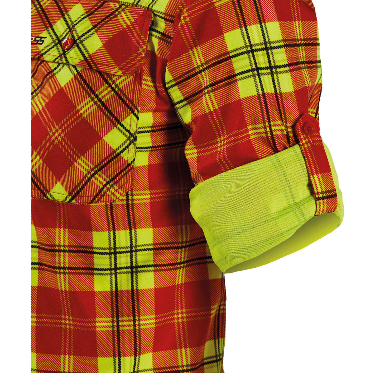 Chemise PSS X-treme Active rouge/jaune - commander en ligne chez KOX | XX77194