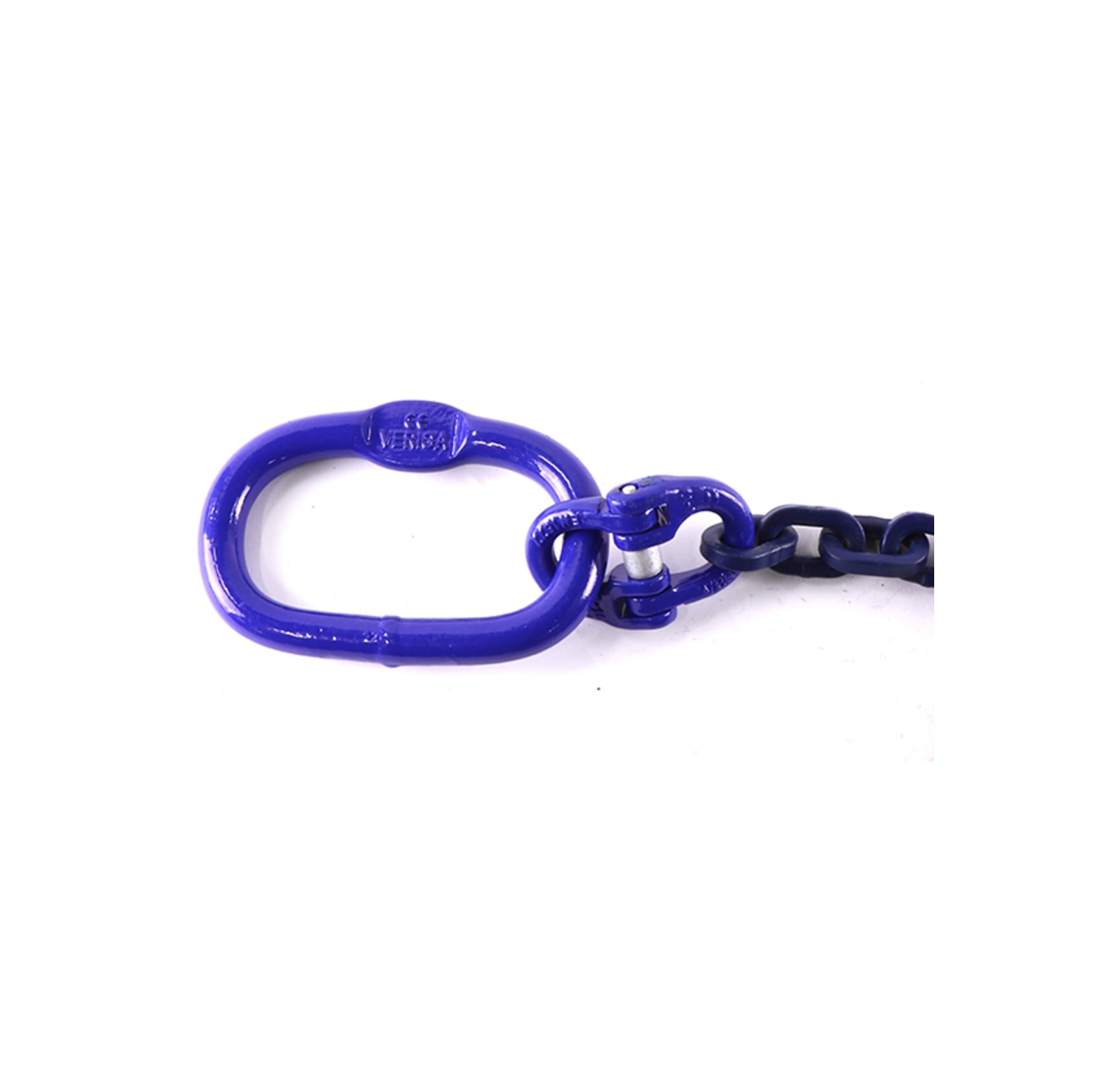 Chane carre avec crochet  boucles et maillon de suspension, qualit 10, force de traction admissible LC 8500 daN, longueur 2, 5 m, chane  10 mm - commander en ligne chez KOX | XXGLKRS-10-25-10