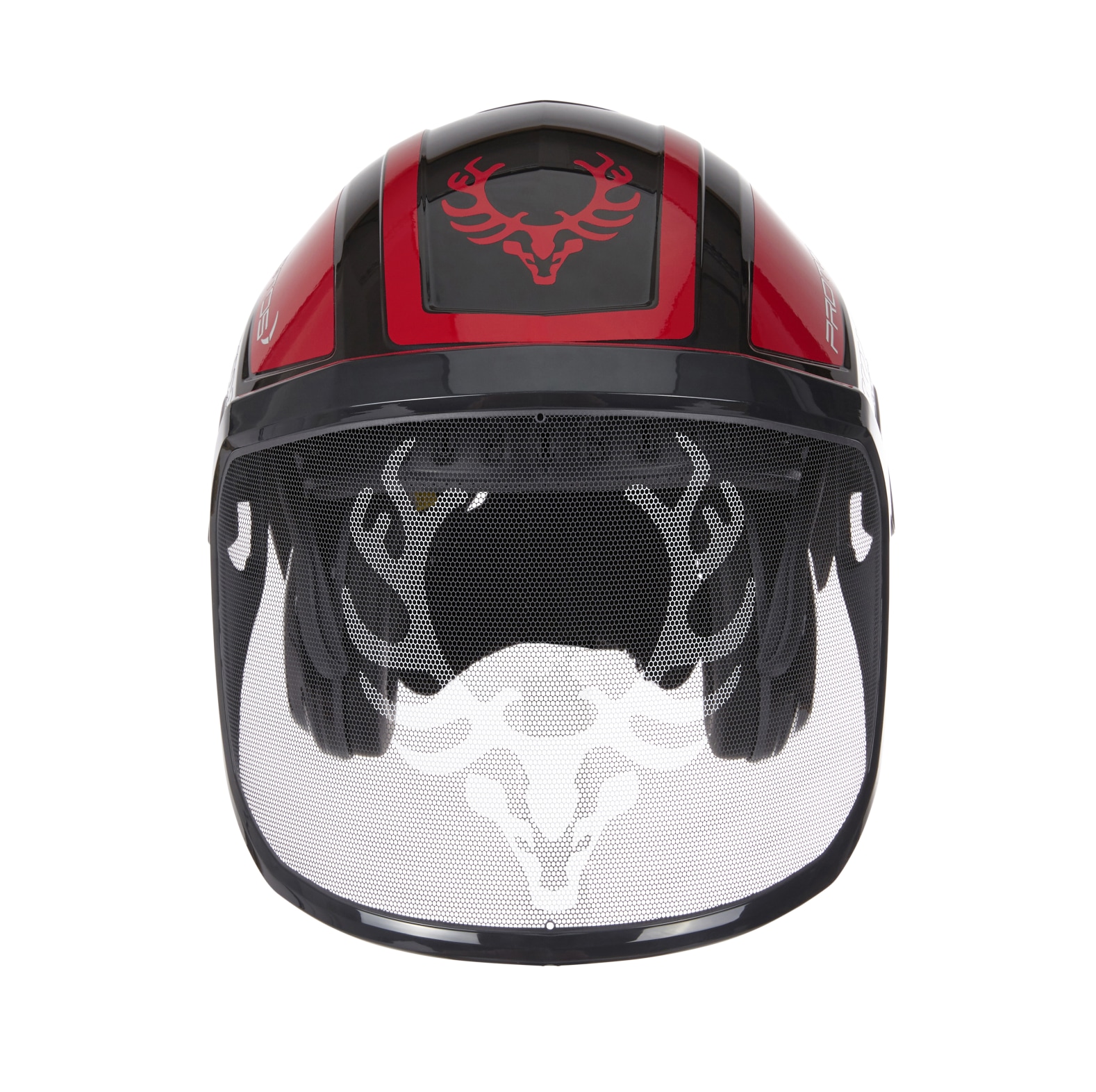  PROTOS Forsthelm / Schutzhelm KOX Edition mit Gehrschutz und Visier Integral Forest  Schwarz/Rot OneSize - bei KOX online bestellen | XX74130 