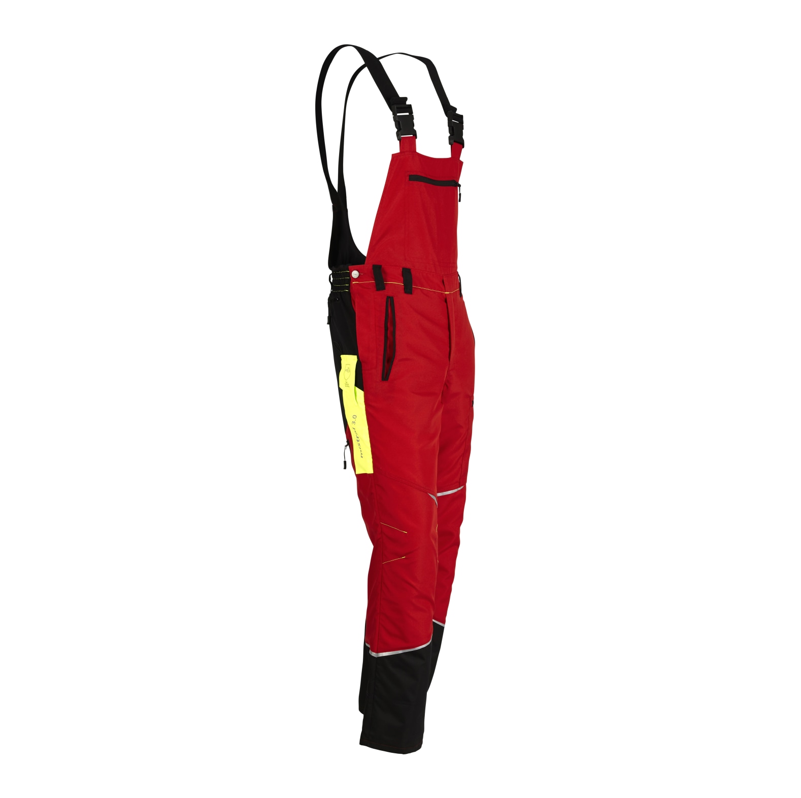 Salopette de protection anti-coupures KOX Mistral 3.0 rouge/jaune - commander en ligne chez KOX | XX71114
