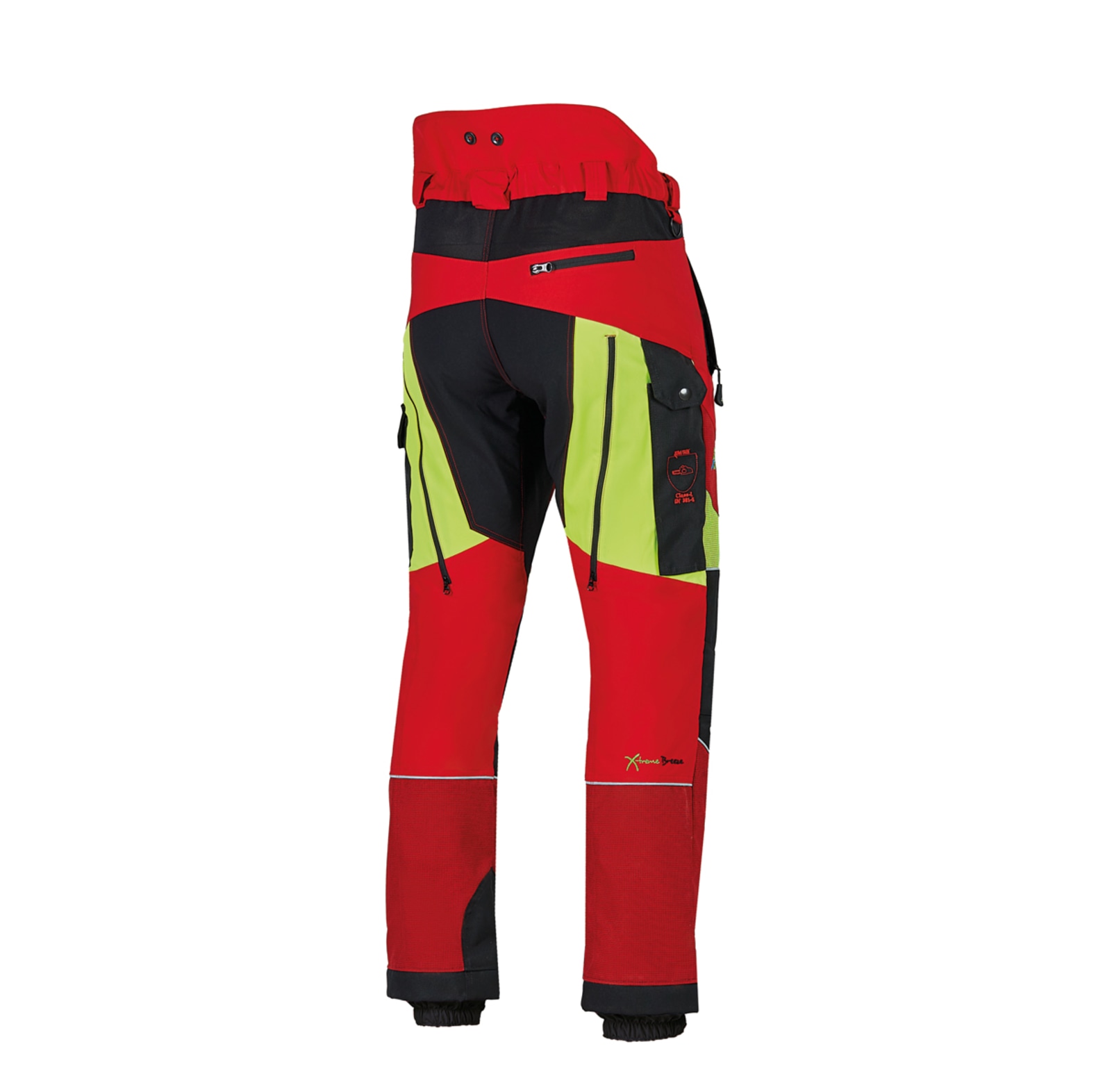 PSS snijbeschermingsbroek X-treme Breeze rood/geel - bij KOX online bestellen | XX71231