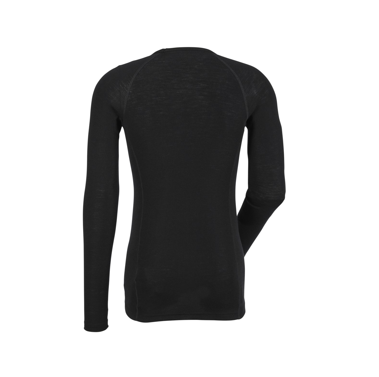 Woolpower Crewneck LITE Rundhalshemd / Merino Shirt langarm Black - bei KOX online bestellen | XXWP7111S