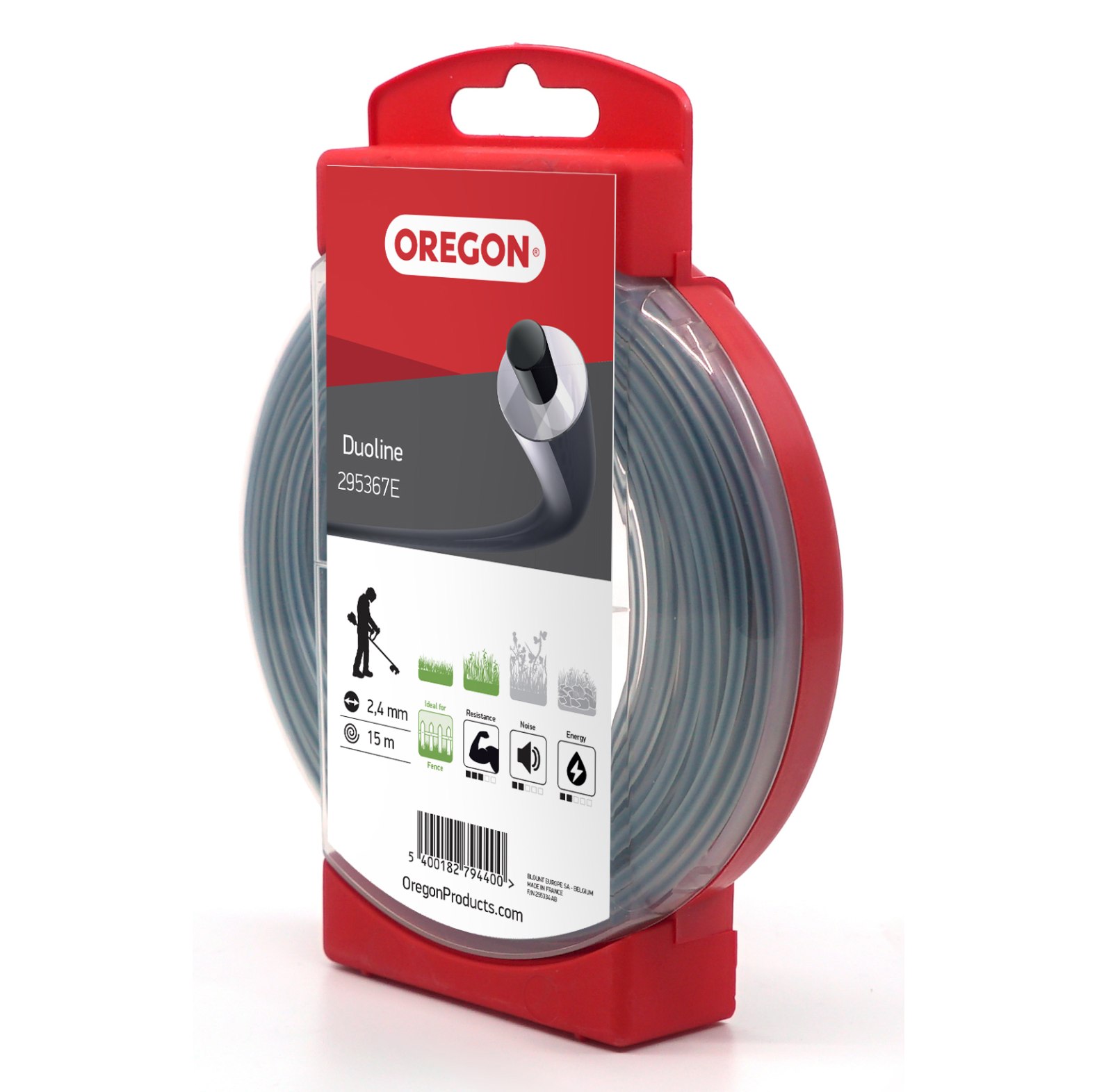  Oregon Duoline trimmer- en maaierdraden 2, 4 mm diameter, 180 m lengte - bij KOX online bestellen | 295367 