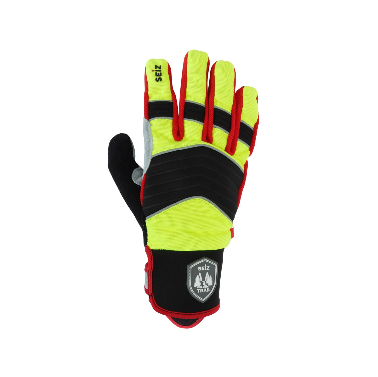  Seiz Jagdhandschuhe Wild Trail Gelb/Schwarz/Rot - bei KOX online bestellen | XX75325 