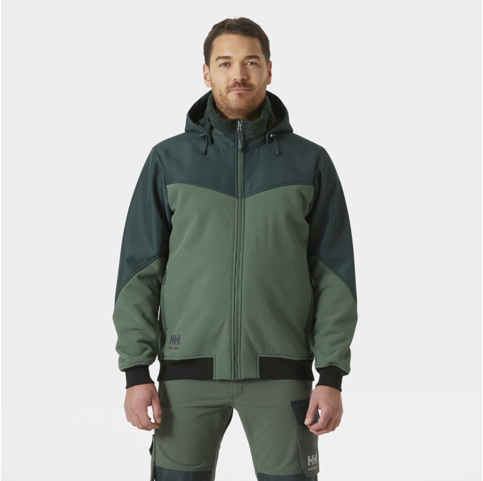 Helly Hansen softshelljas Oxford Winter Spruce / Darkest Spruce Maat L - bij KOX online bestellen | XXHH74291GR-L